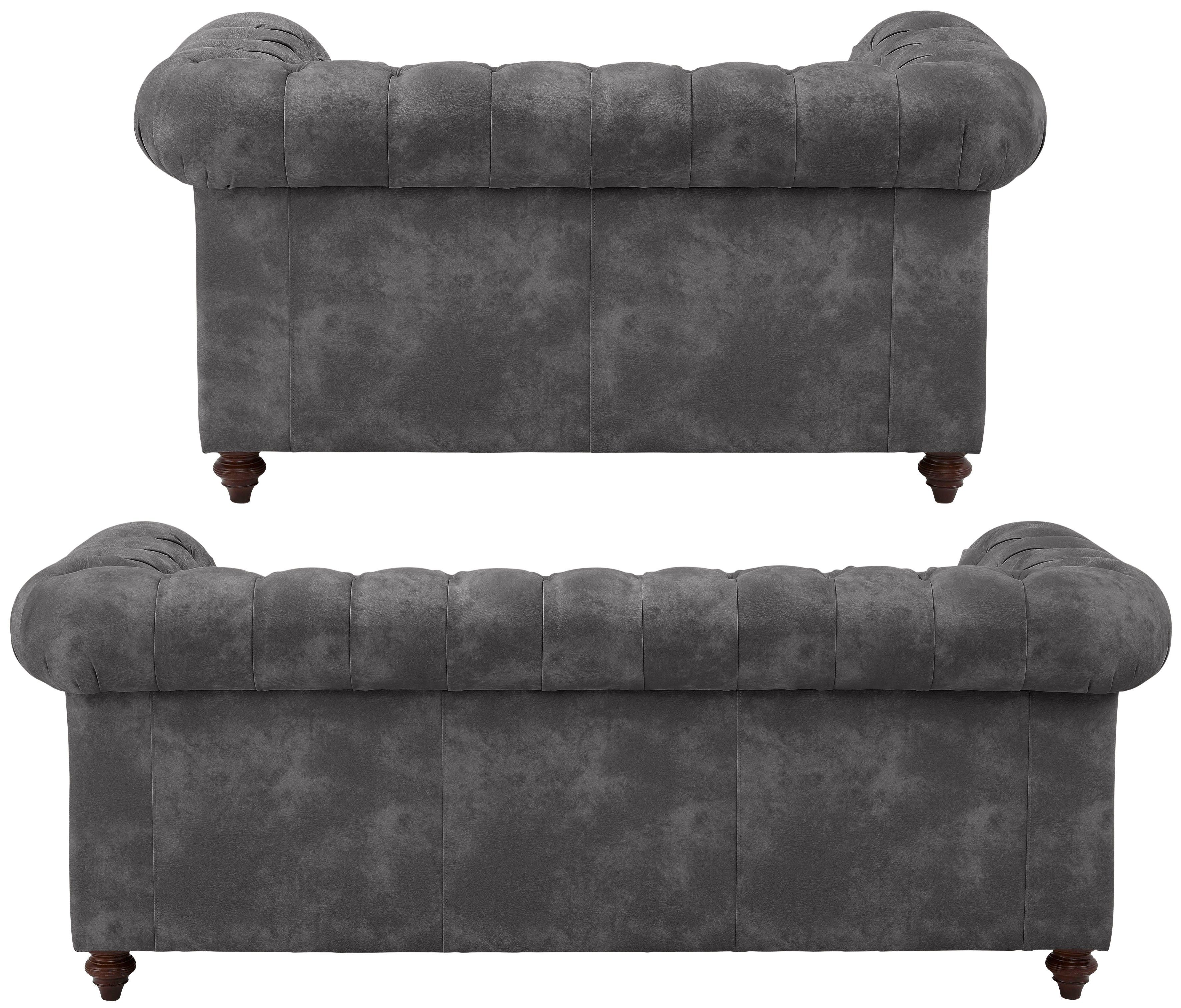 Home affaire Zithoek CHESTERFIELD hoogwaardige knoopdetails, bestaande uit 2- en 3-zitsbank (2-delig)