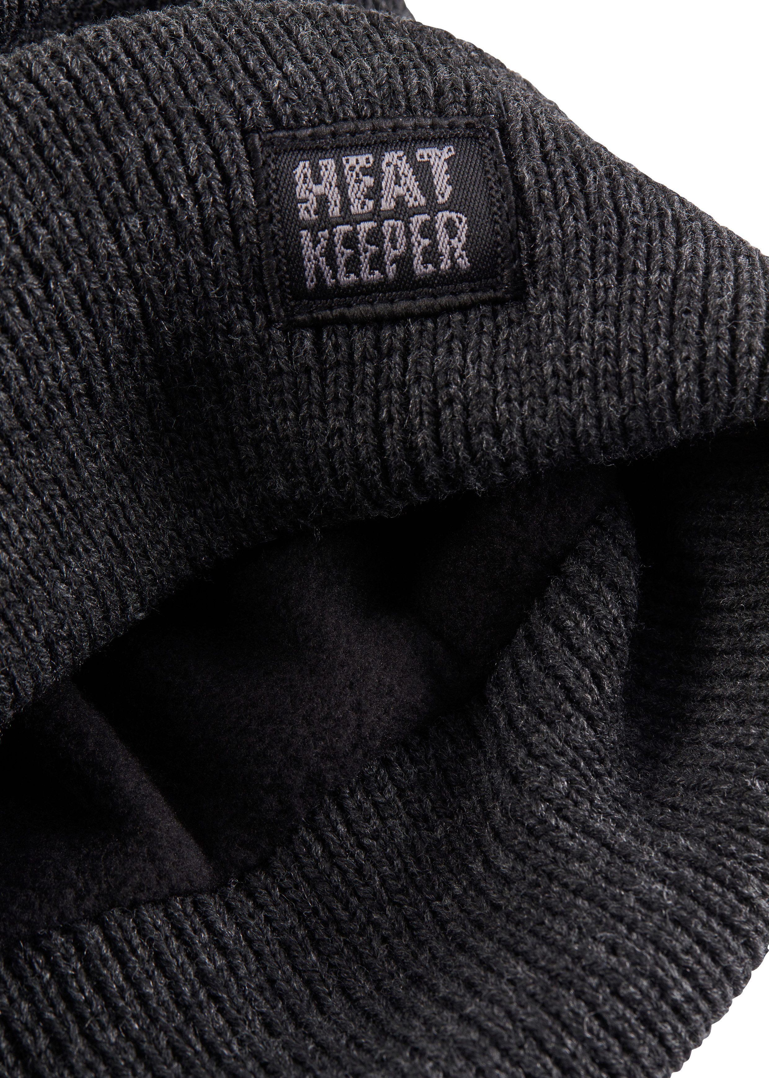 HEAT keeper Gebreide muts Thermo heren muts, perfecte combinatie van thermo en mode.