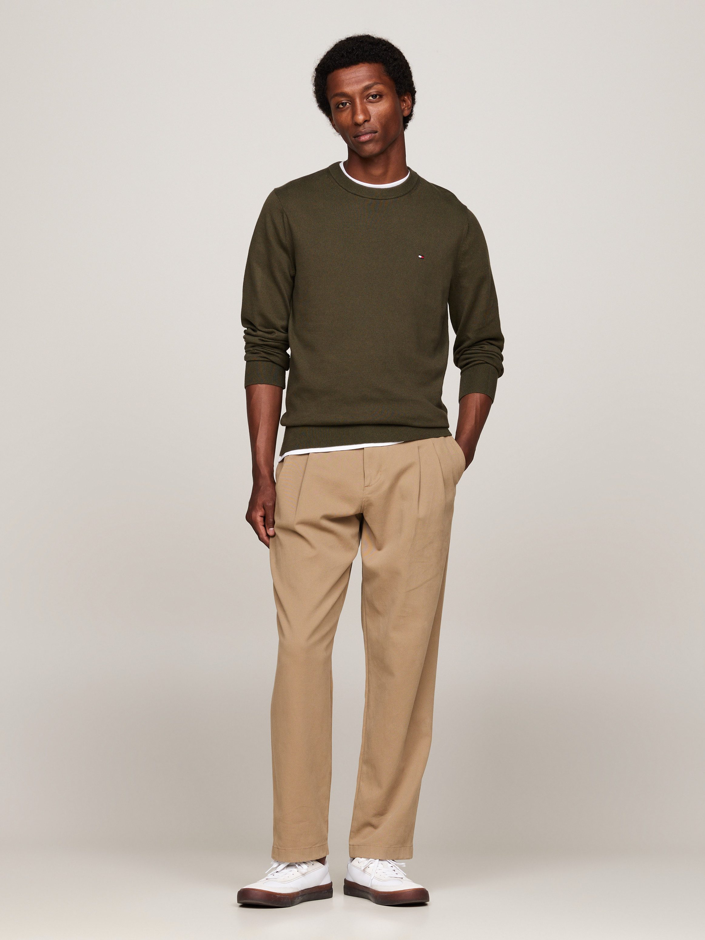 Tommy Hilfiger Trui met ronde hals PIMA ORG CTN CASHMERE CREW NECK