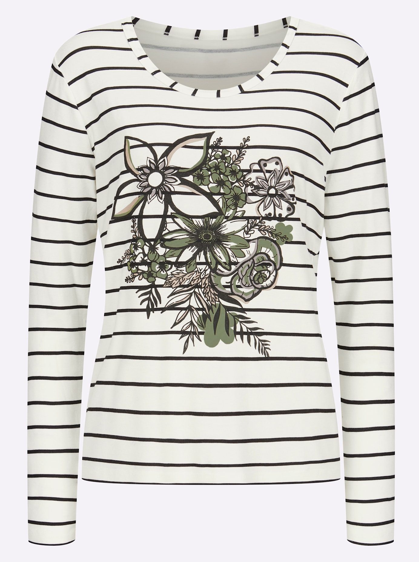 Classic Inspirationen Shirt met lange mouwen Gedessineerd shirt (1-delig)