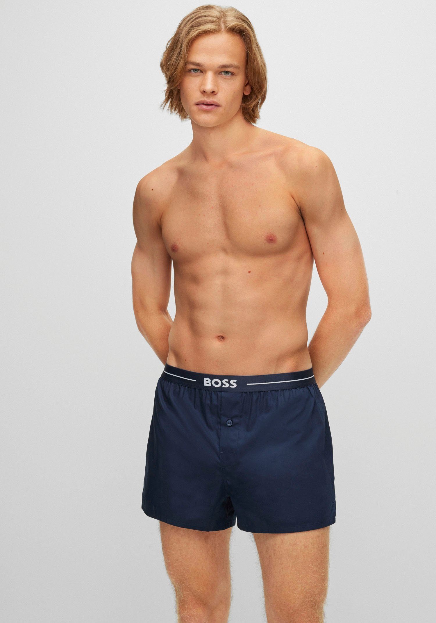 BOSS Geweven boxershort NOS Boxer EW 2P (Set van 2)