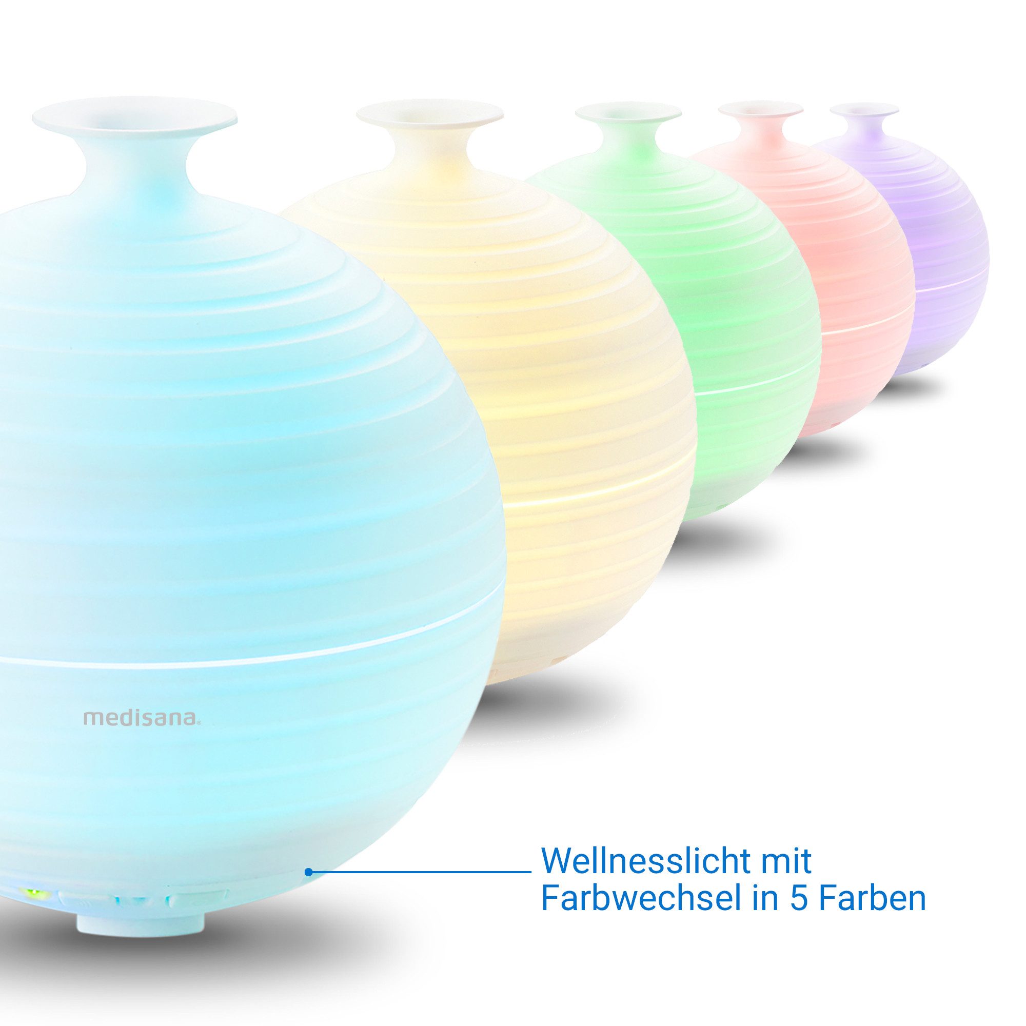 Medisana Diffuser AD 620 Aroma Diffuser voor geuroliën, ultrasone technologie, 5 wellnesslichten, timerfunctie