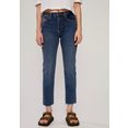 ltb straight jeans pia enkelvrij, met rechte pijpen en normale taillehoogte en met stretch-aandeel blauw