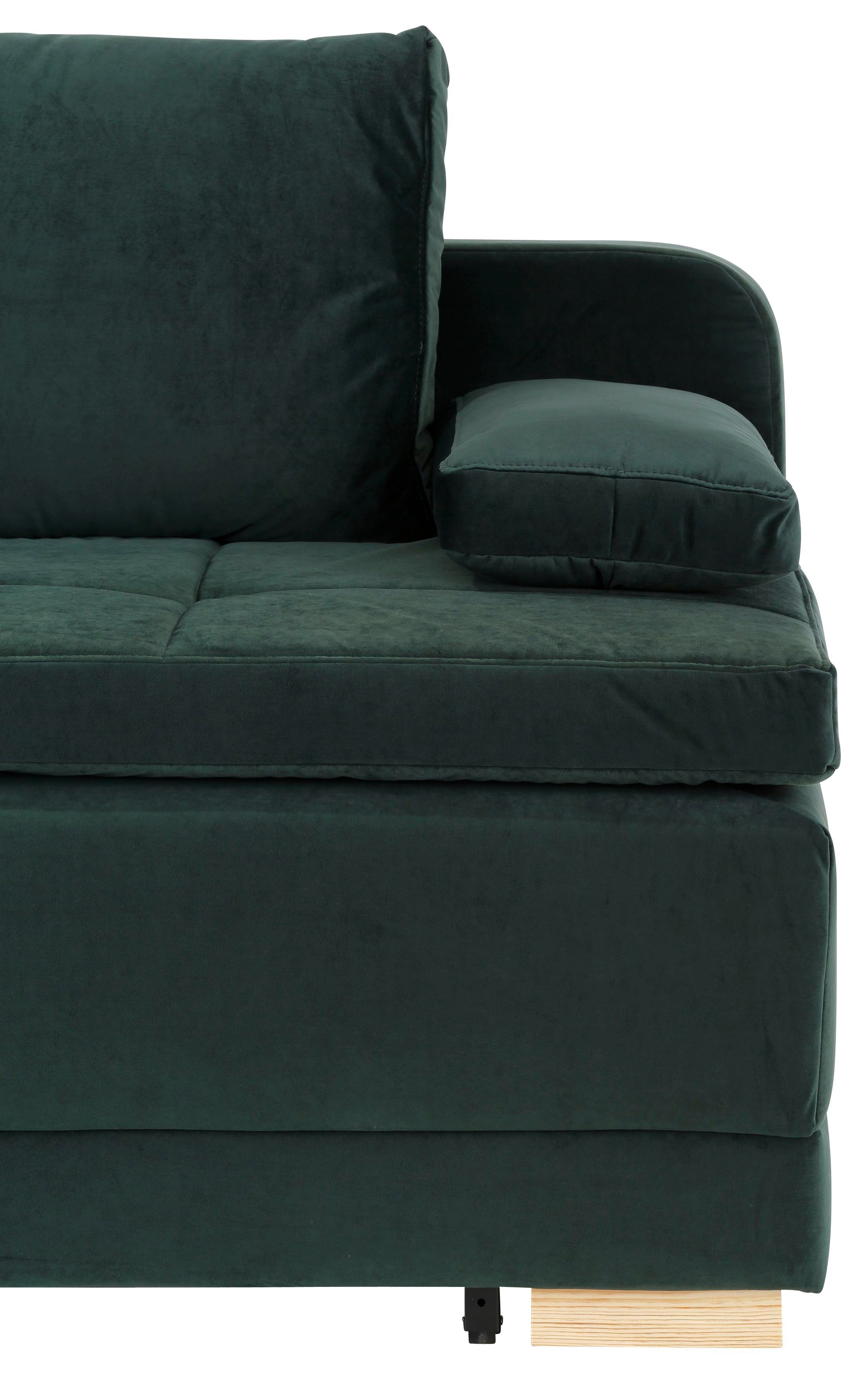 INOSIGN Slaapbank Berlin Volwaardig bed met boxspringvering, slaapfunctie en bedkist