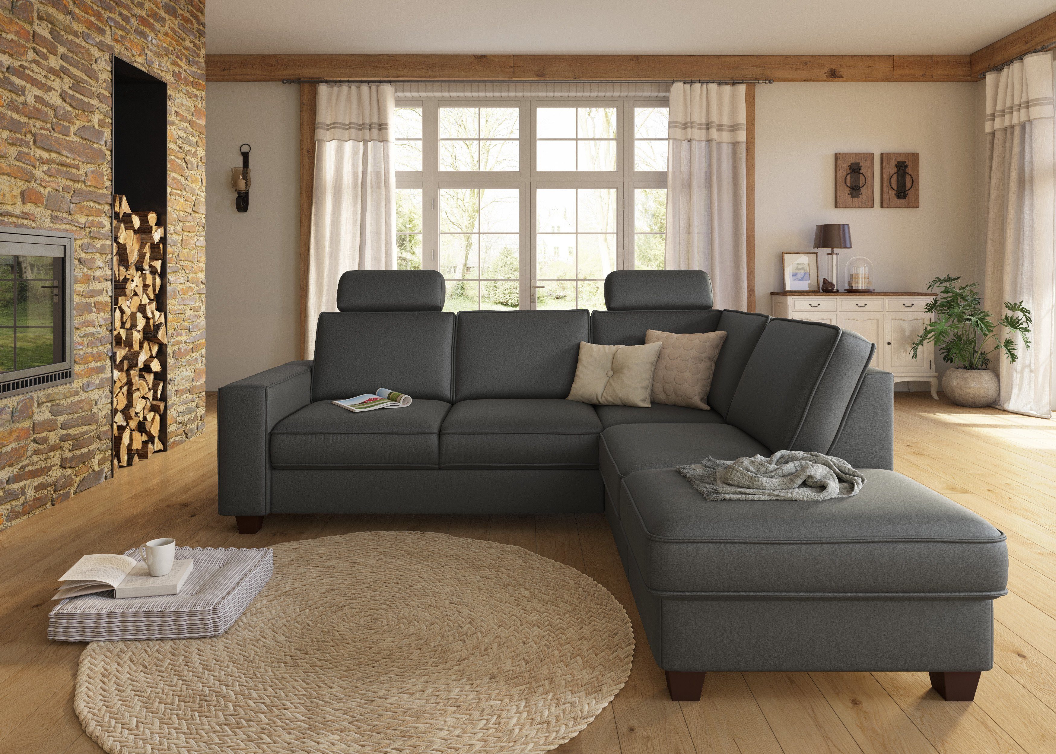 Home affaire Hoofdsteun County set van 2, passend bij de "county"-serie (set, 2 stuks)