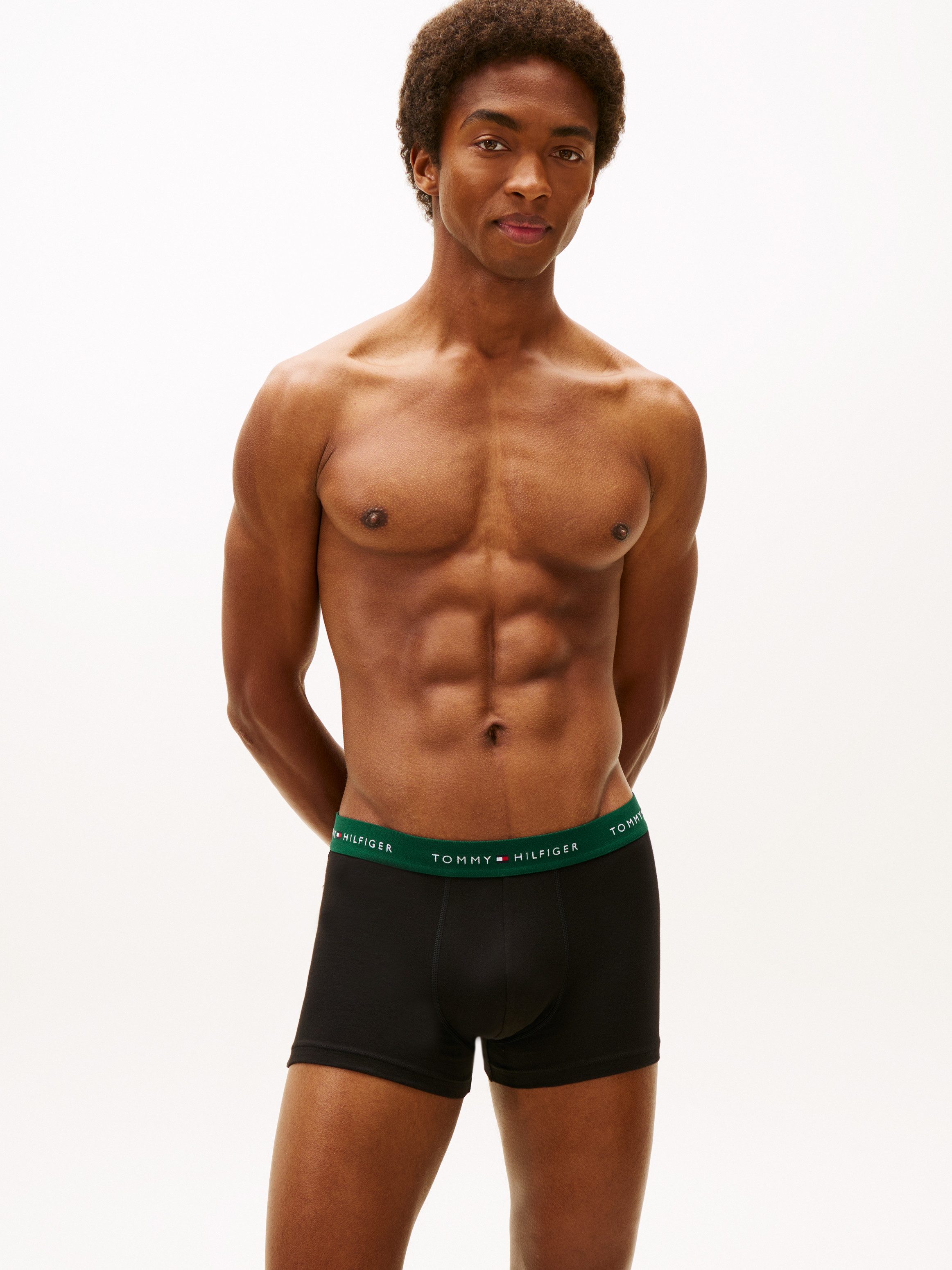 Tommy Hilfiger Underwear Trunk 5P TRUNK WB met tommy hilfiger logo-elastische tailleband, signature collectie (set, 5 stuks, 5er)