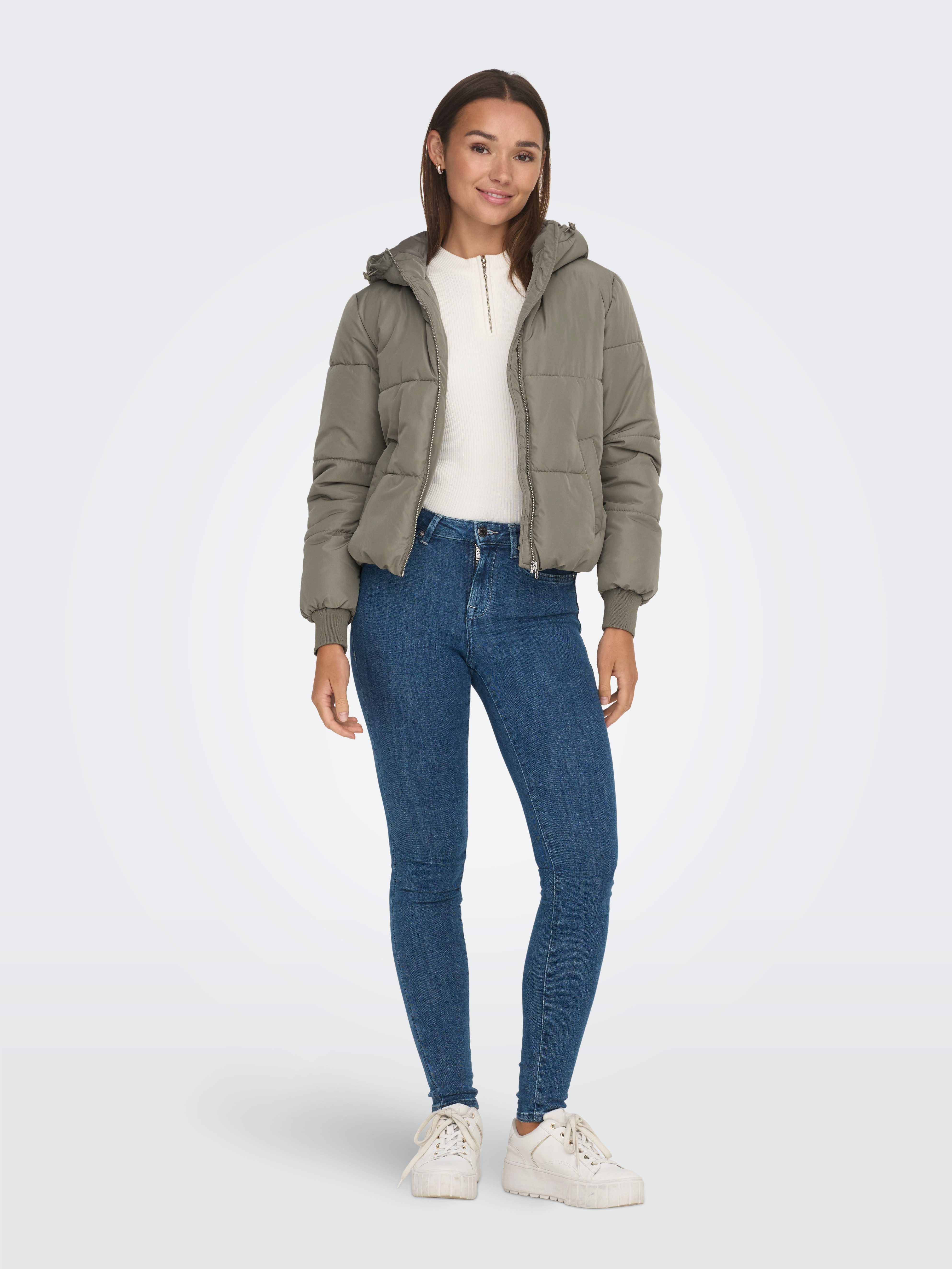 JDY Gewatteerde jas JDYNEWERICA LIFE SHORT HOOD JKT OTW NOOS
