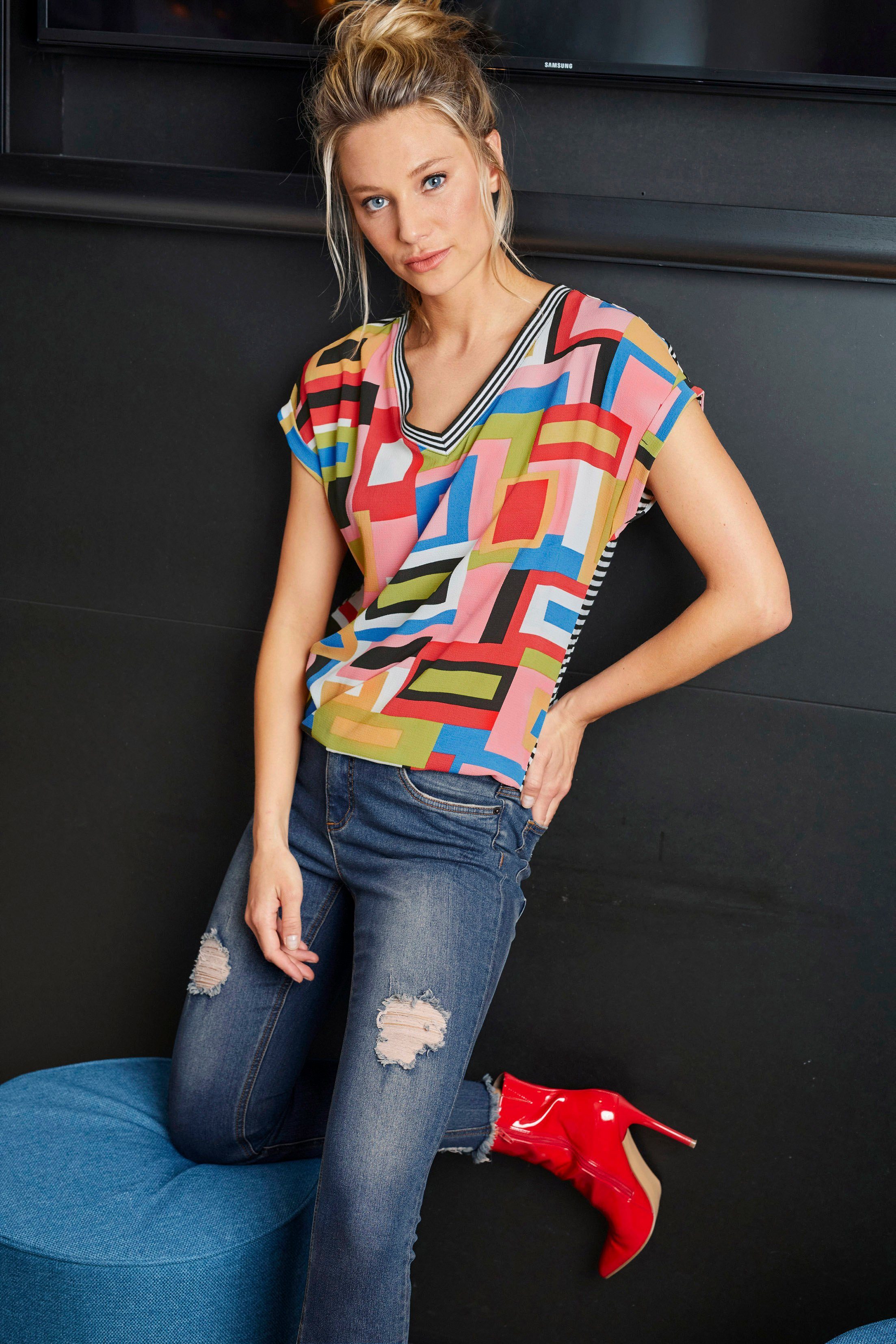 Aniston CASUAL T-shirt materiaal- en motievenmix