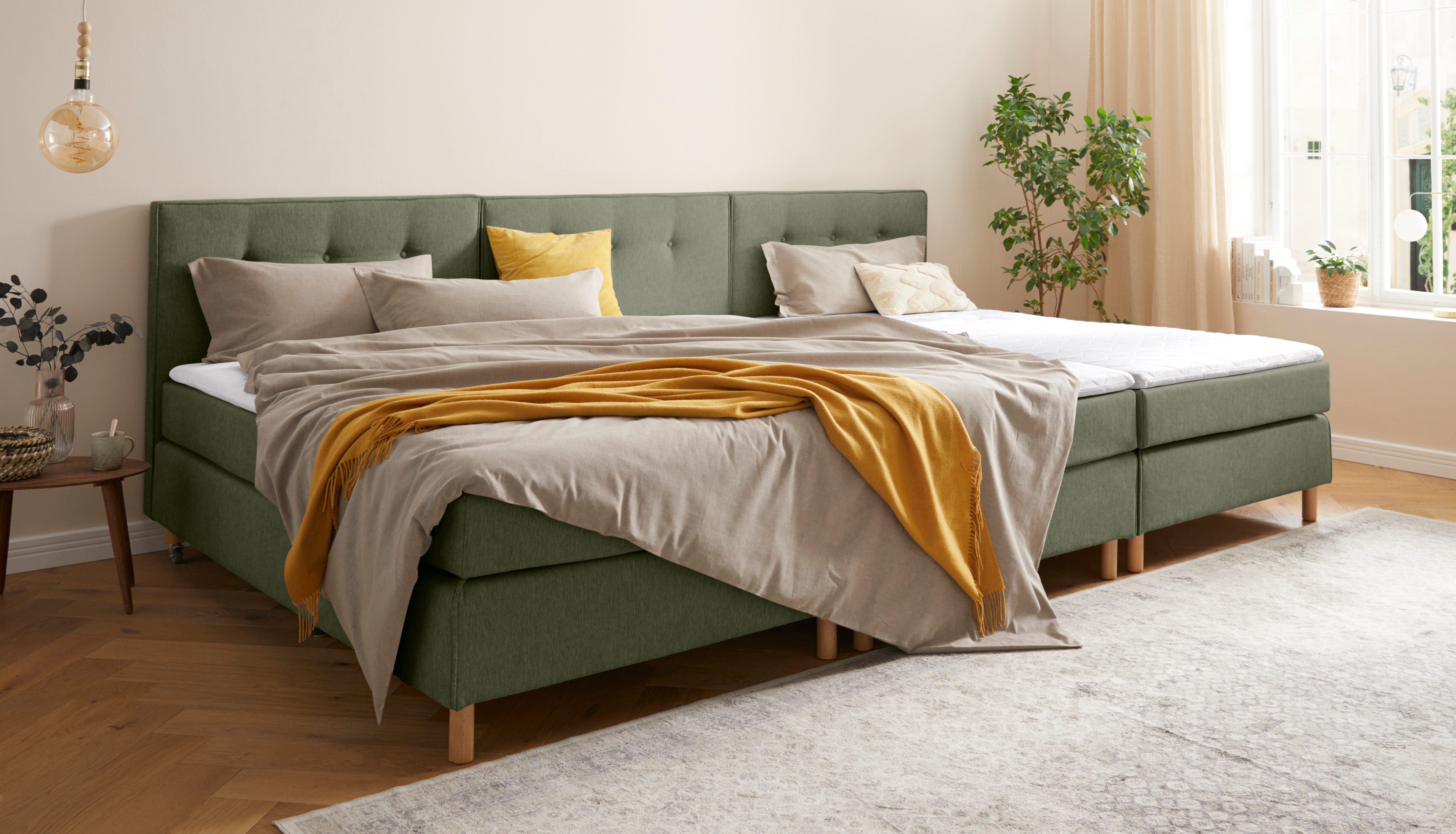 Home affaire Boxspring Heimatblick 100x200cm naar wens uitbreidbaar naar dubbel- en familiebest