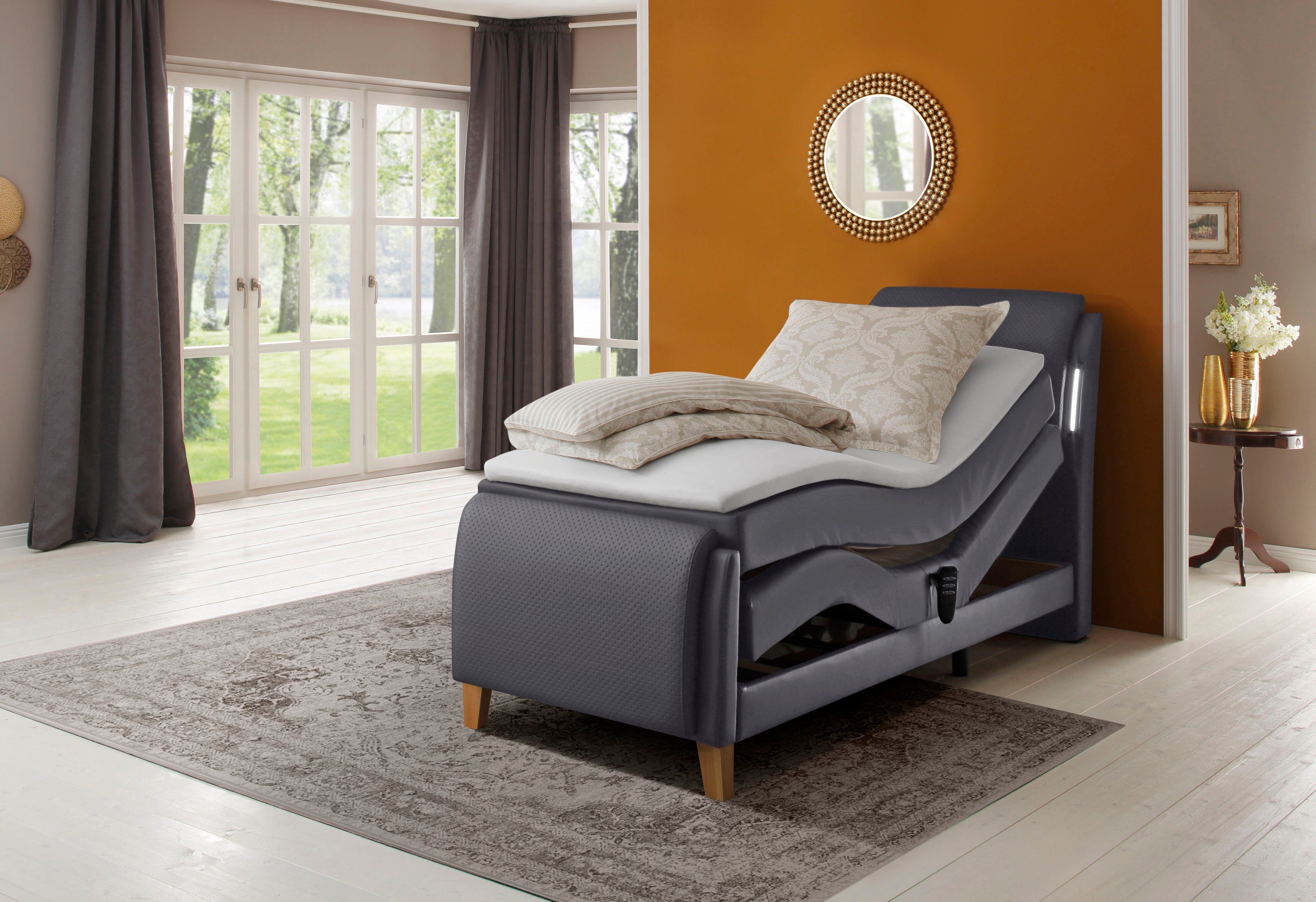 Home affaire Boxspring Messina2 Ligcomfort elektrisch verstelbaar