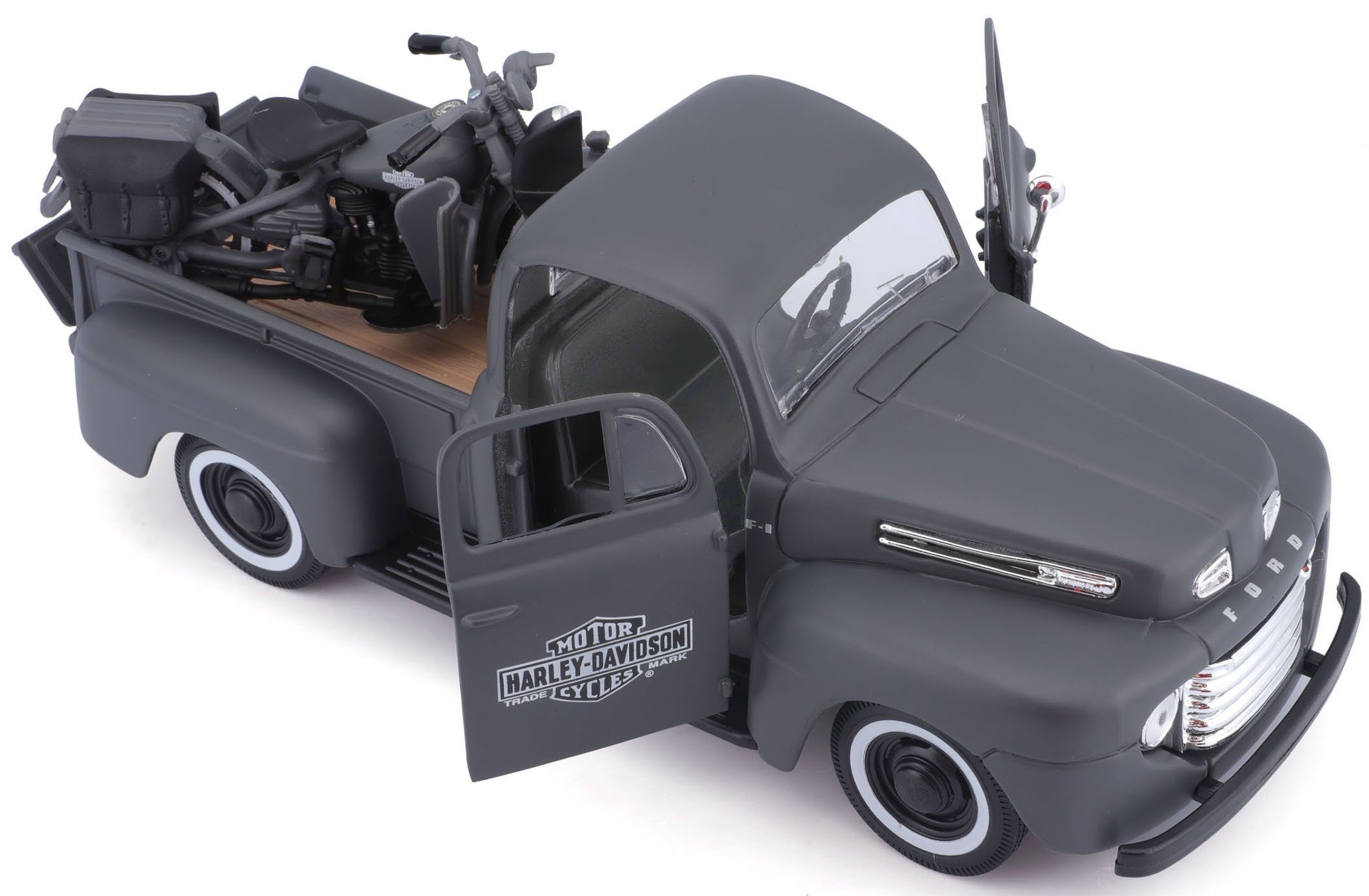Maisto® Auto op schaal Ford F1 ´48 inclusief harley-davidson wla flathead