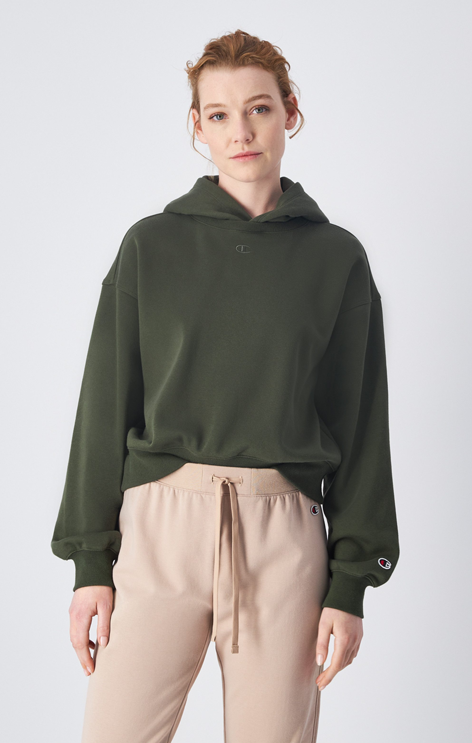 Champion Hoodie HOODED sweatshirt dames truien & sweaters maat XL (46/48) groen
