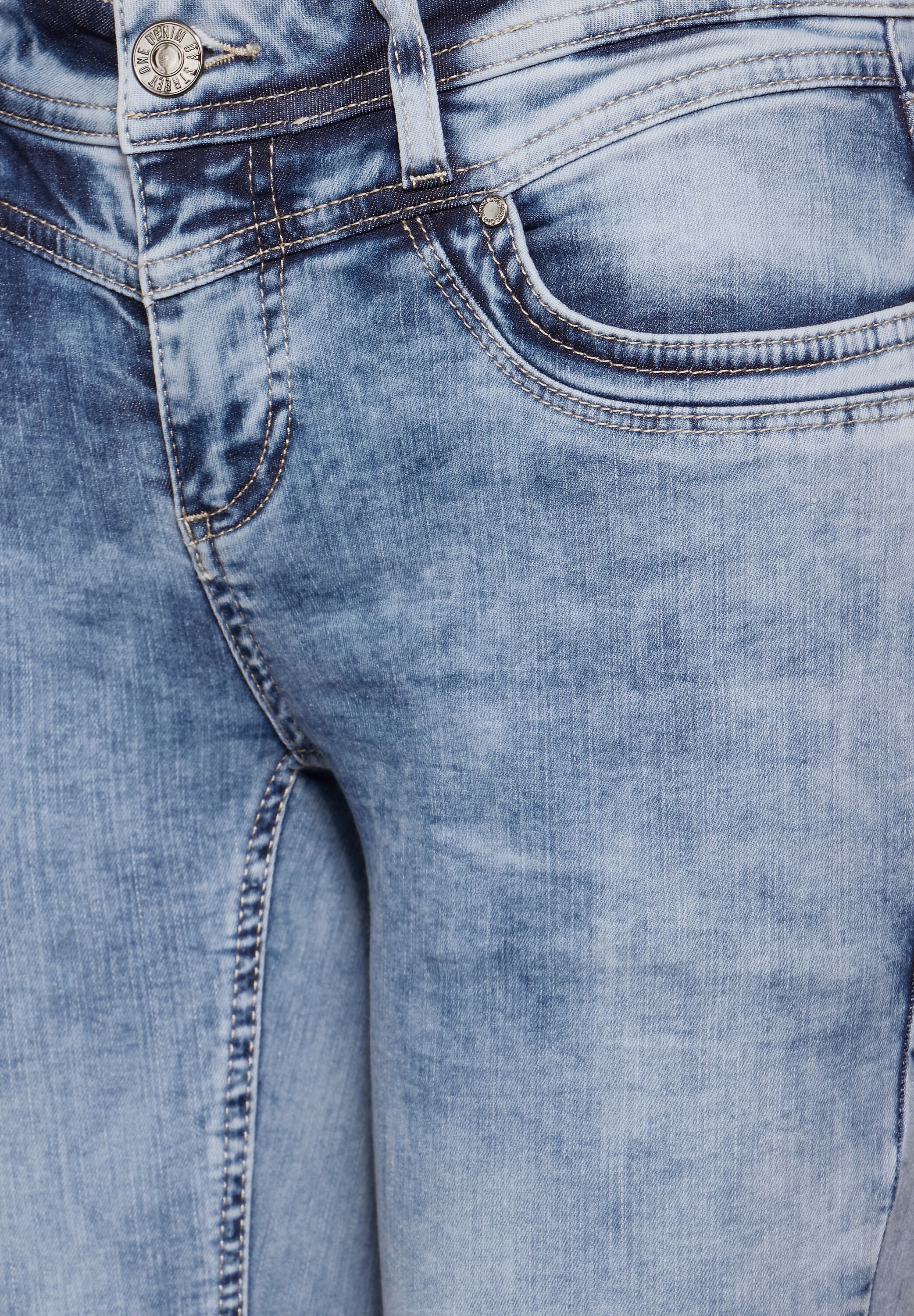 STREET ONE Skinny fit jeans Style York in five-pocketsstijl