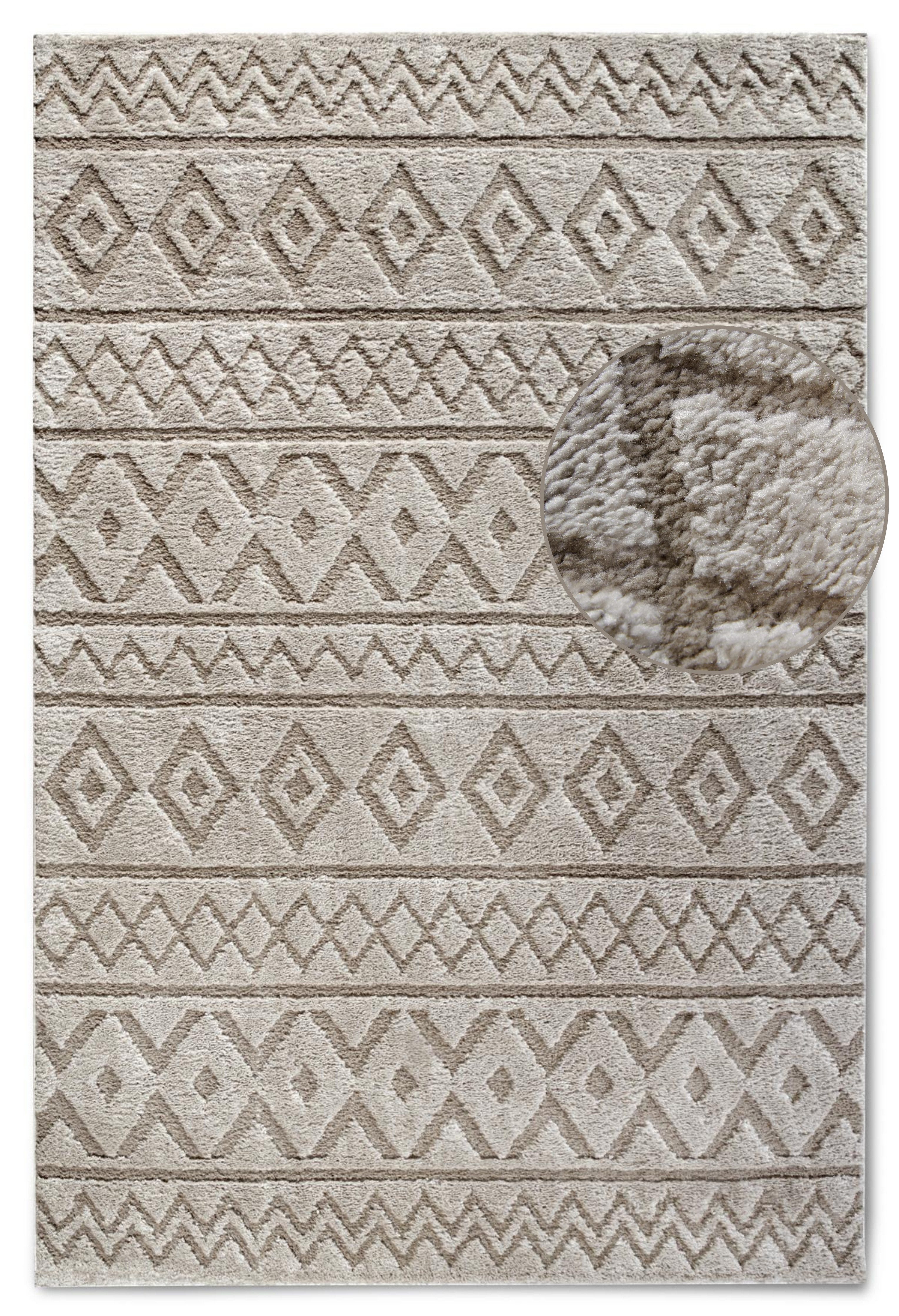 ELLE DECORATION Design-vloerkleed Itinerance Hoogpolig, shaggy, loper, zacht, langpolig, modern, hoog-laag effect