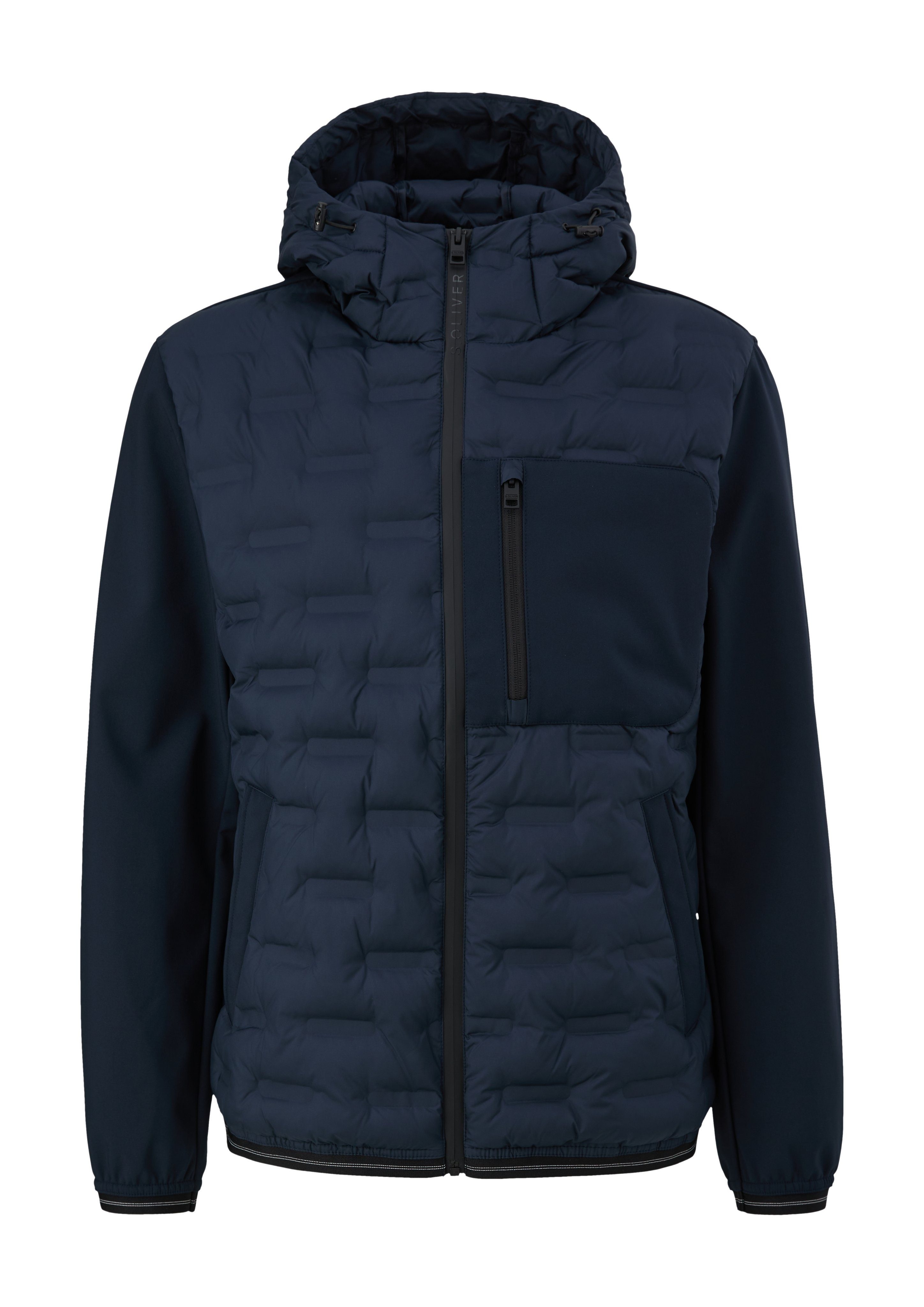 s.Oliver Outdoorjack met ritszak op de borst