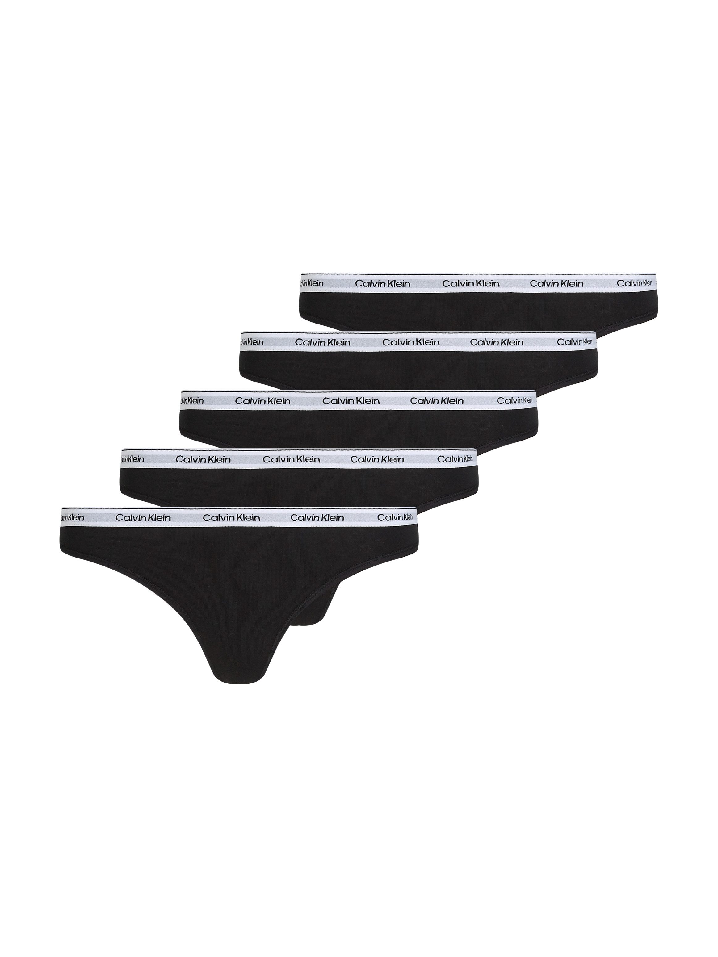 Calvin Klein String 5 PACK THONG (LOW-RISE) (5 stuks, Set van 5)