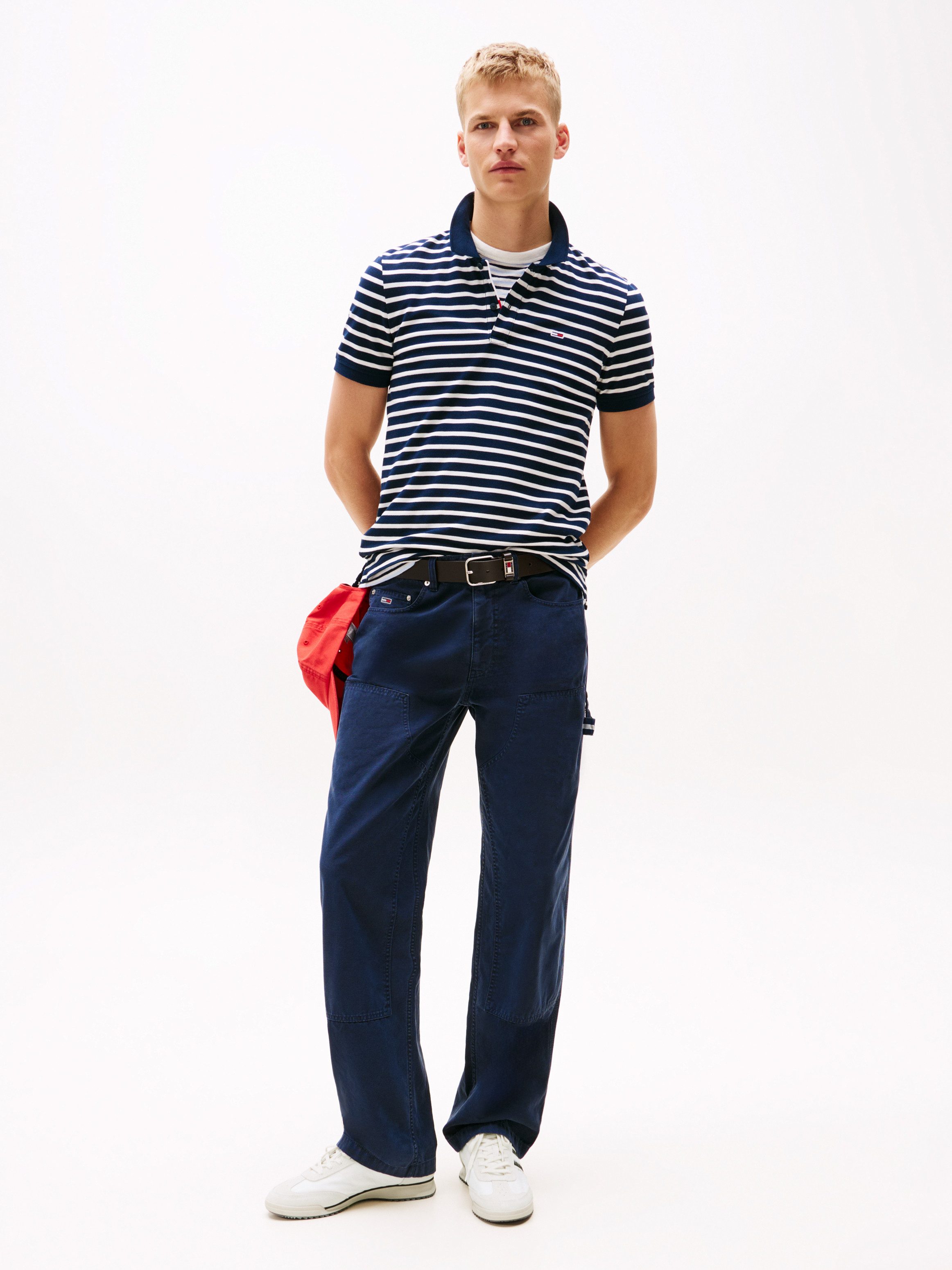 TOMMY JEANS Sneakers TJM RETRO RUNNER CLEATED , vrijetijdsschoen, lage schoen, veterschoen met contrastafwerking