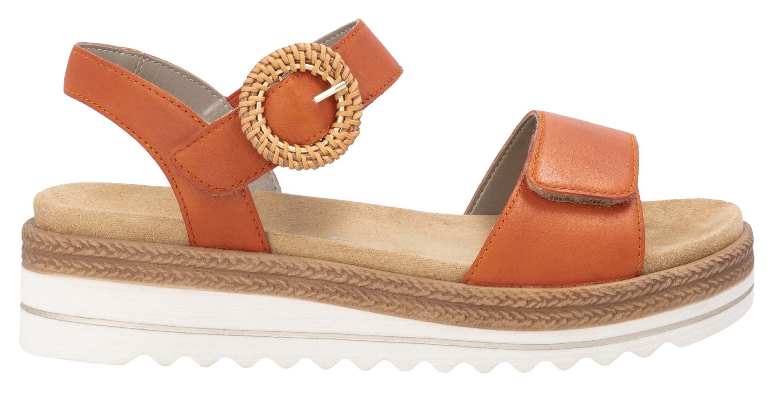 Remonte Sleehaksandaaltjes , zomerschoen, sandalen met bandjes en praktische klittenbandsluitingen