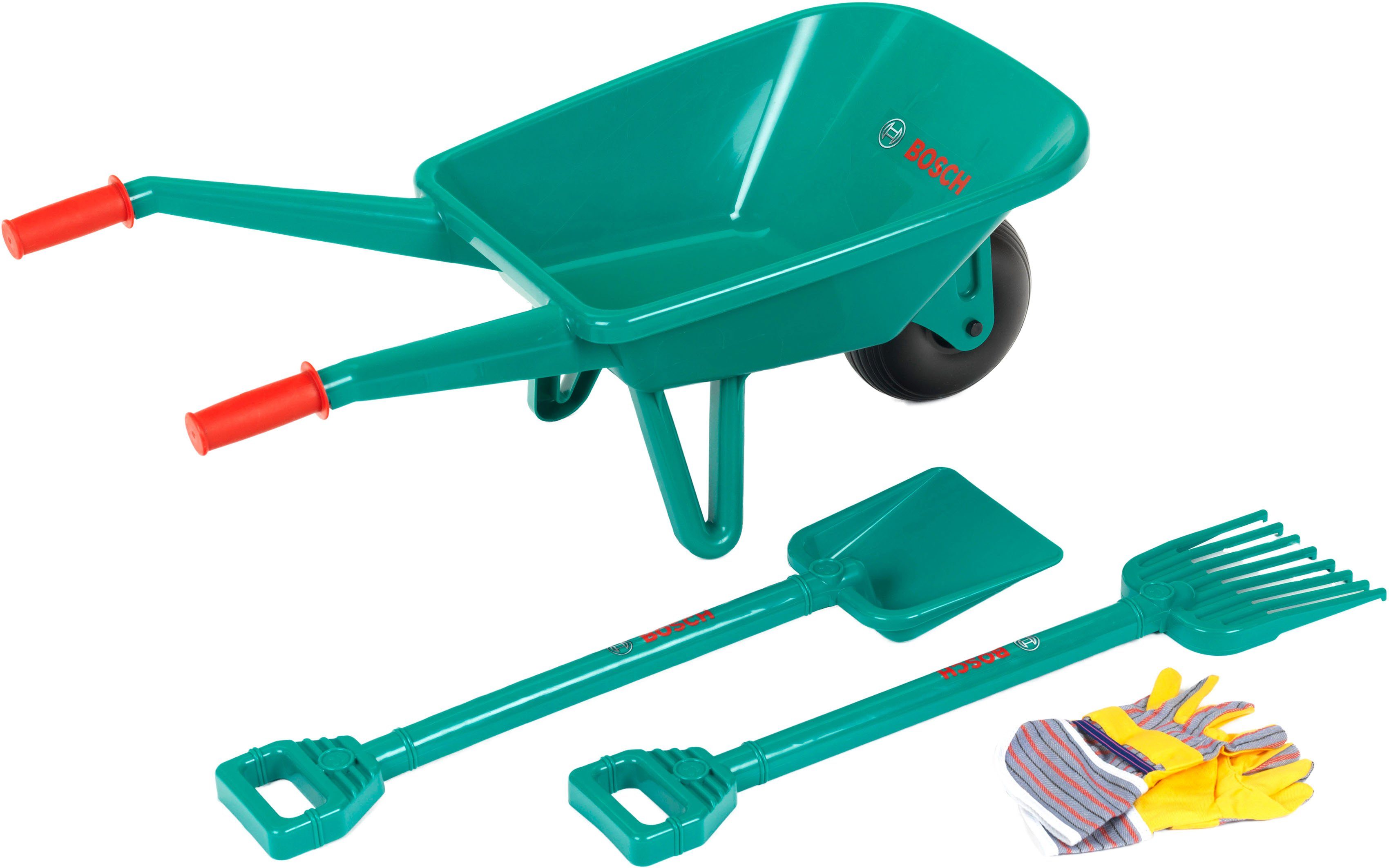 Klein Kinder-tuinset Bosch kindertuinset met kruiwagen, made in germany (set, 4-delig)