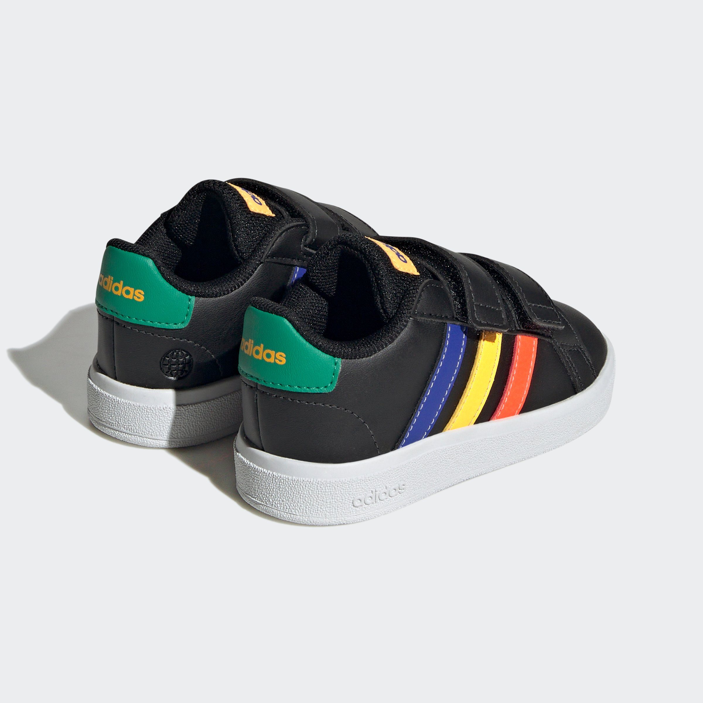 adidas Sportswear Sneakers GRAND COURT LIFESTYLE HOOK AND LOOP voor kinderen, ontwerp geïnspireerd door de adidas superstar