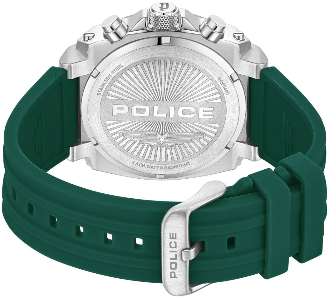 Police Multifunctioneel horloge NORWOOD Quartzhorloge, polshorloge, herenhorloge, siliconen armband, analoog
