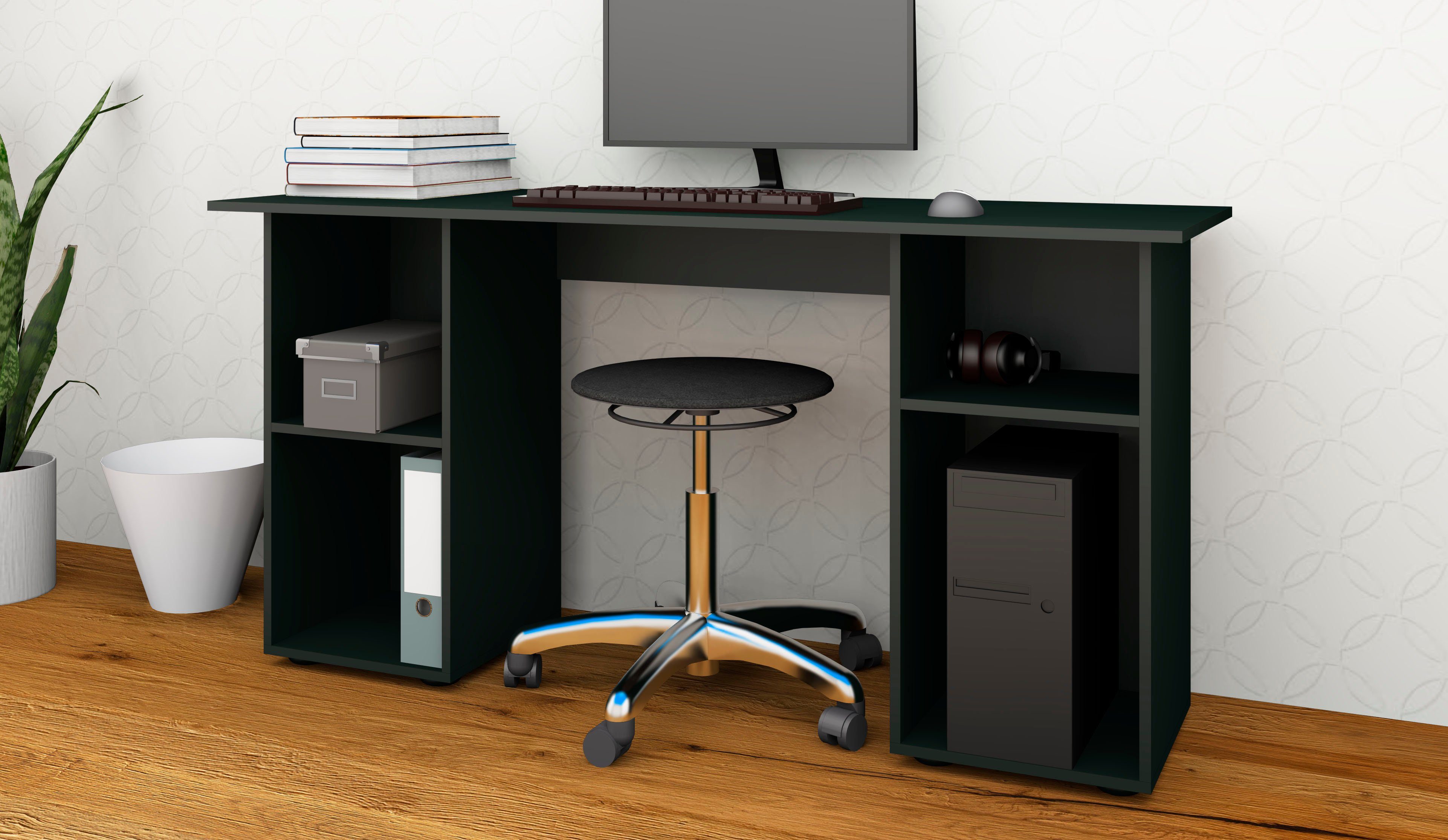 borchardt Möbel Bureau Kai Kast-bureau met veel opbergruimte, breedte 150 cm, Made in Germany