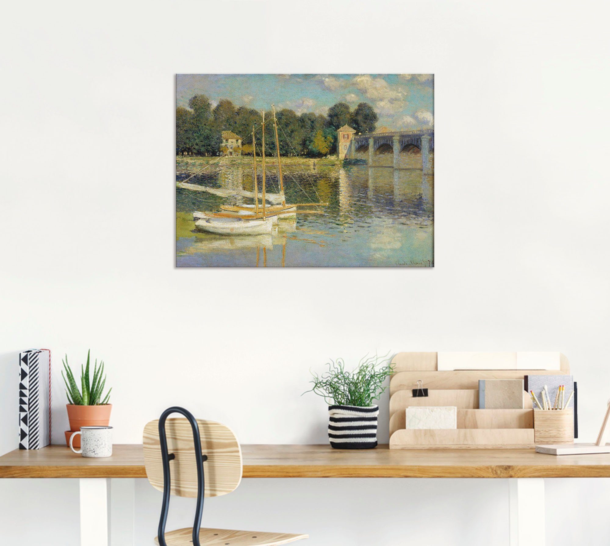 Artland Artprint op linnen De brug van Argenteuil. 1874