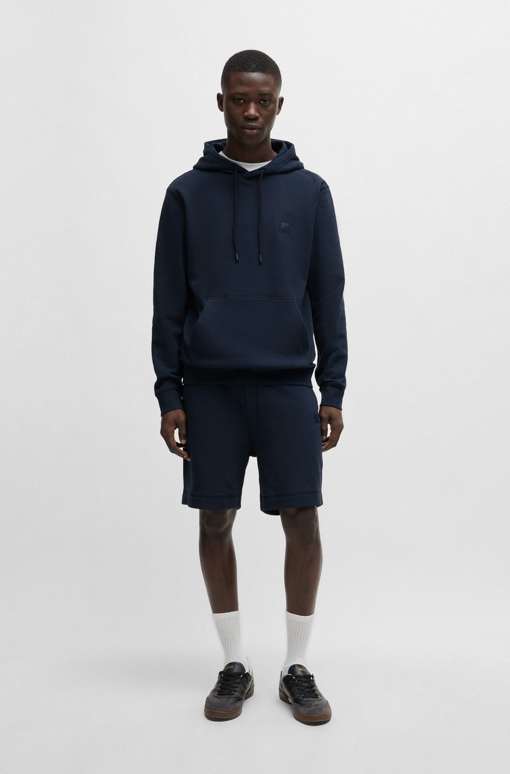 Boss Orange Sweatshort Sewalk met boss-merklabel