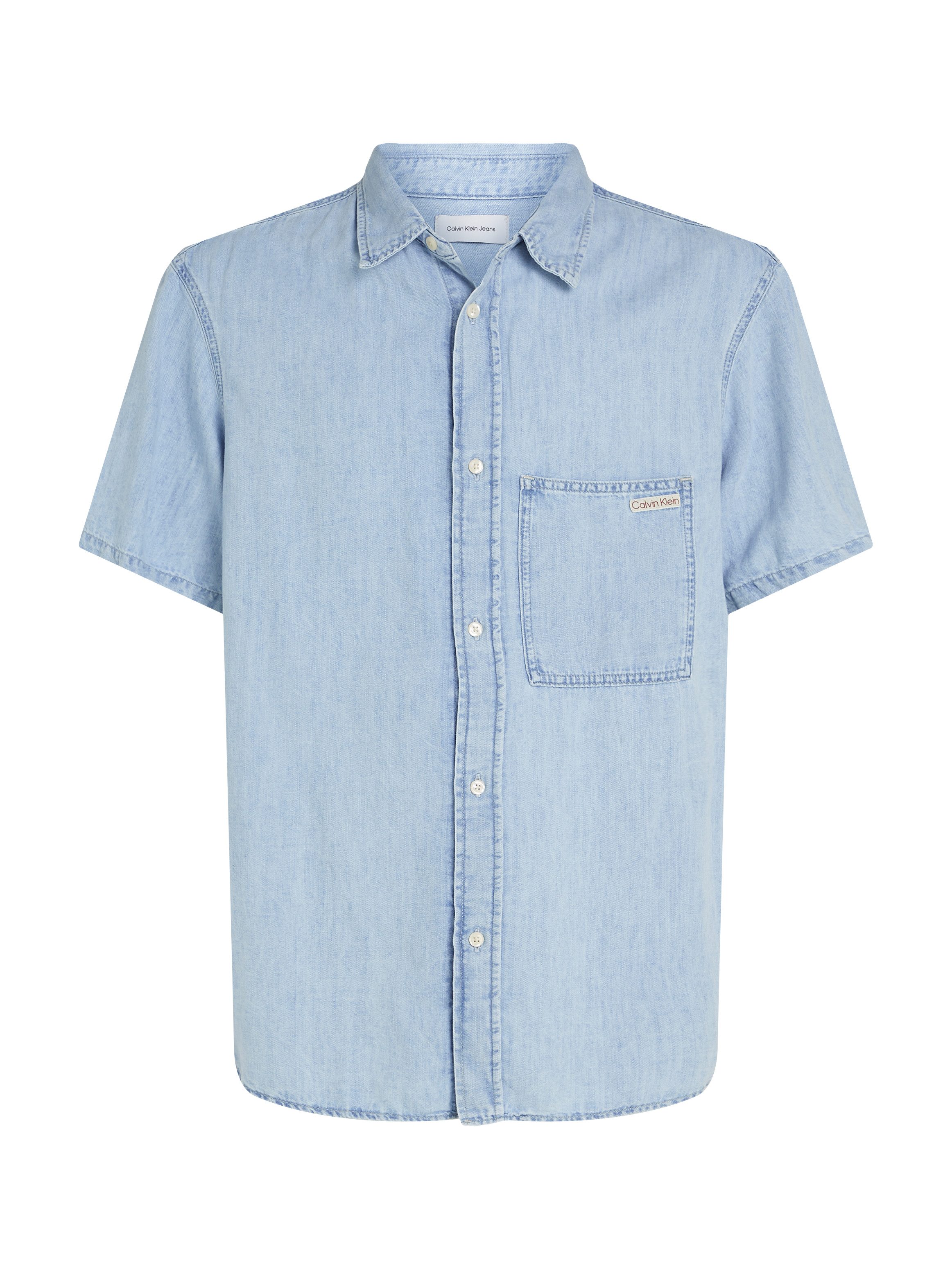 Calvin Klein Overhemd met korte mouwen REGULAR SS DENIM SHIRT