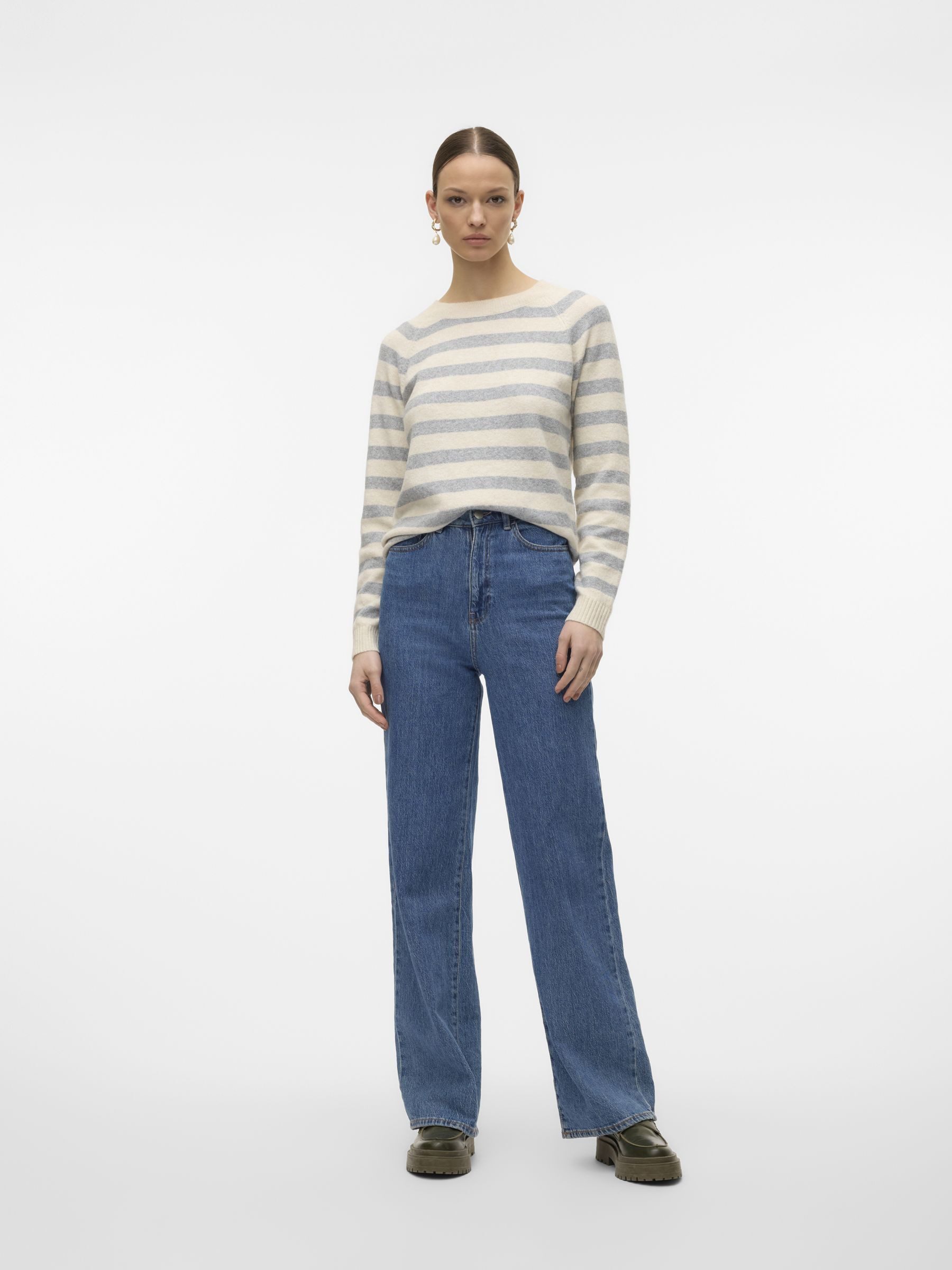 Vero Moda Trui met ronde hals VMDOFFY LS O-NECK BLOUSE GA NOOS