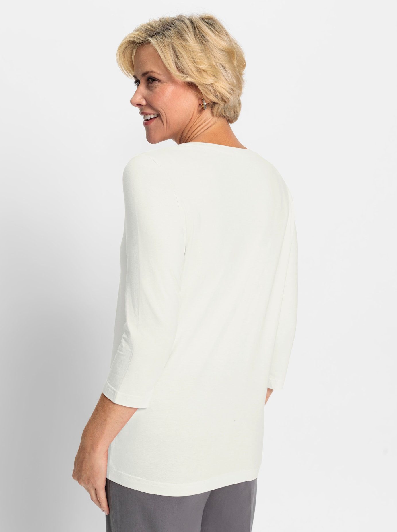 Classic Shirt met 3 4 mouwen Shirt (1-delig)