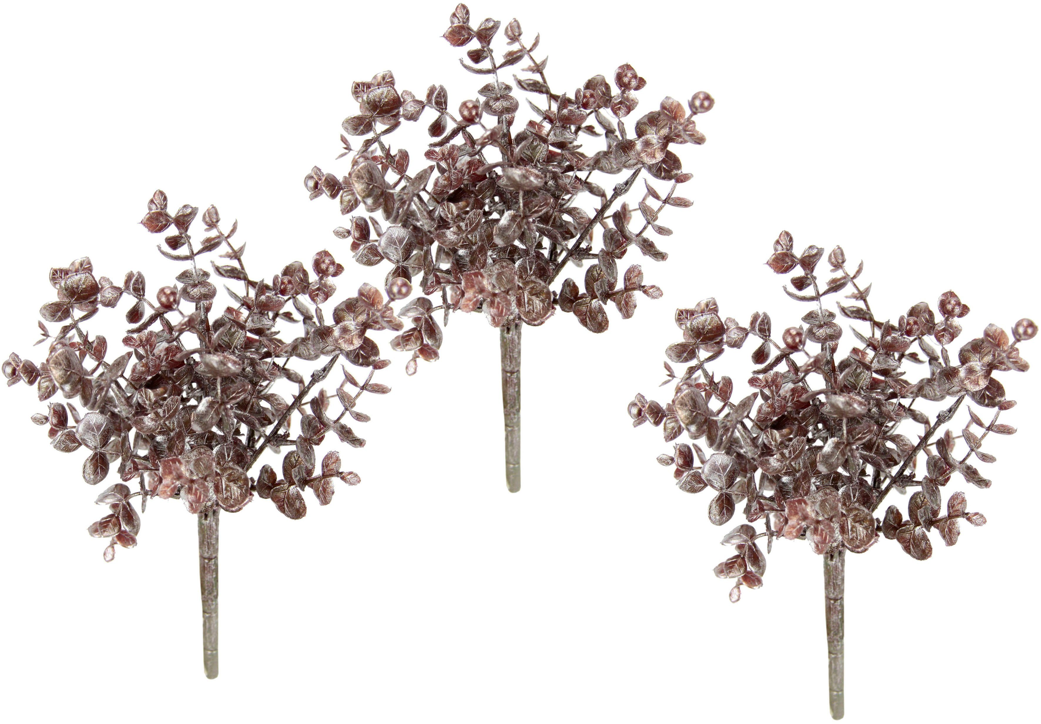 I.GE.A. Kunstplant Eucalyptus kunstmatige eucalyptus tak, decoratieve tak, 2-delige set (2 stuks)