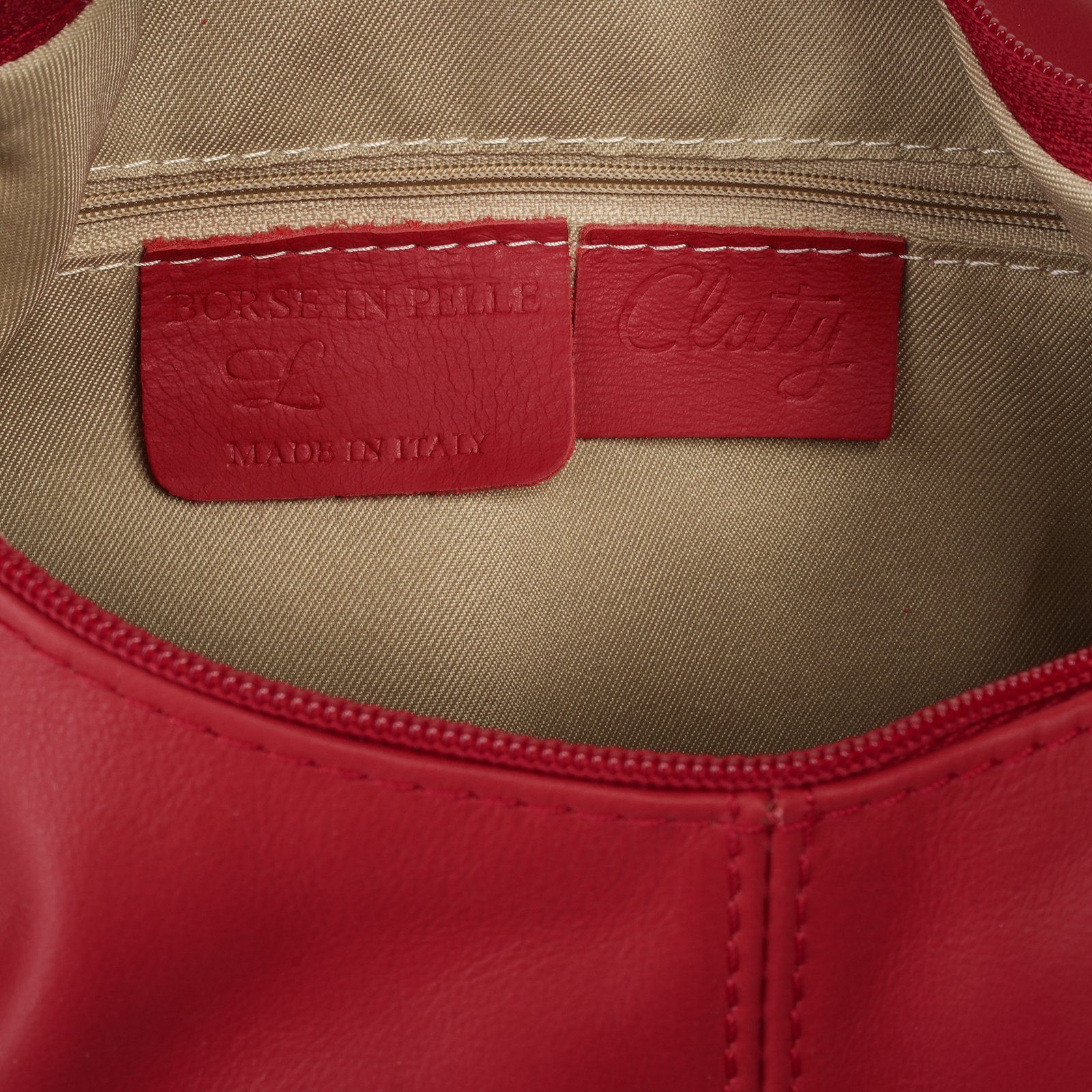 Cluty Shopper echt leer, made in italy