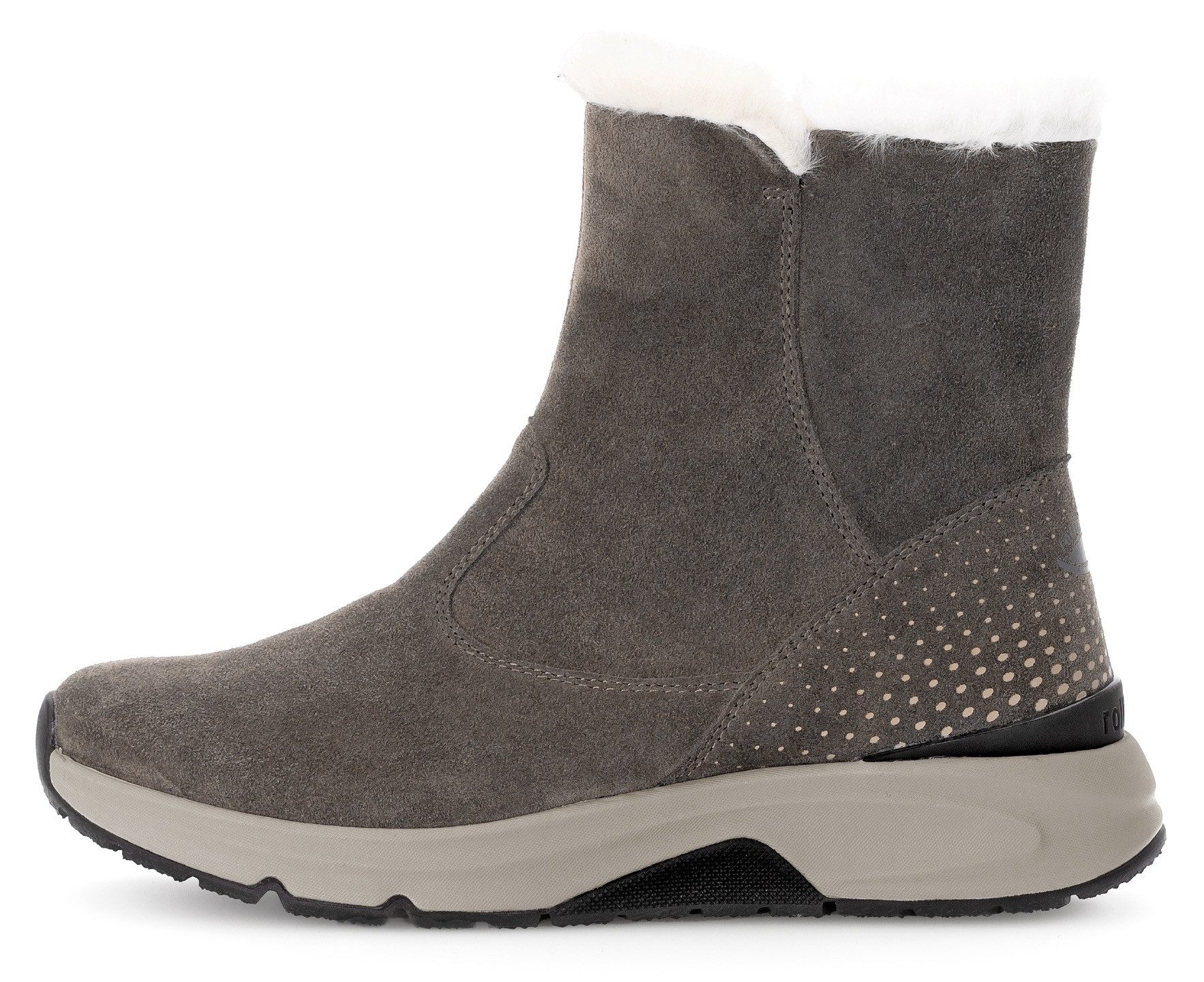 Gabor Rollingsoft Winterlaarzen , sleehak, enkellaars met de typische rollingsoft-buitenzool