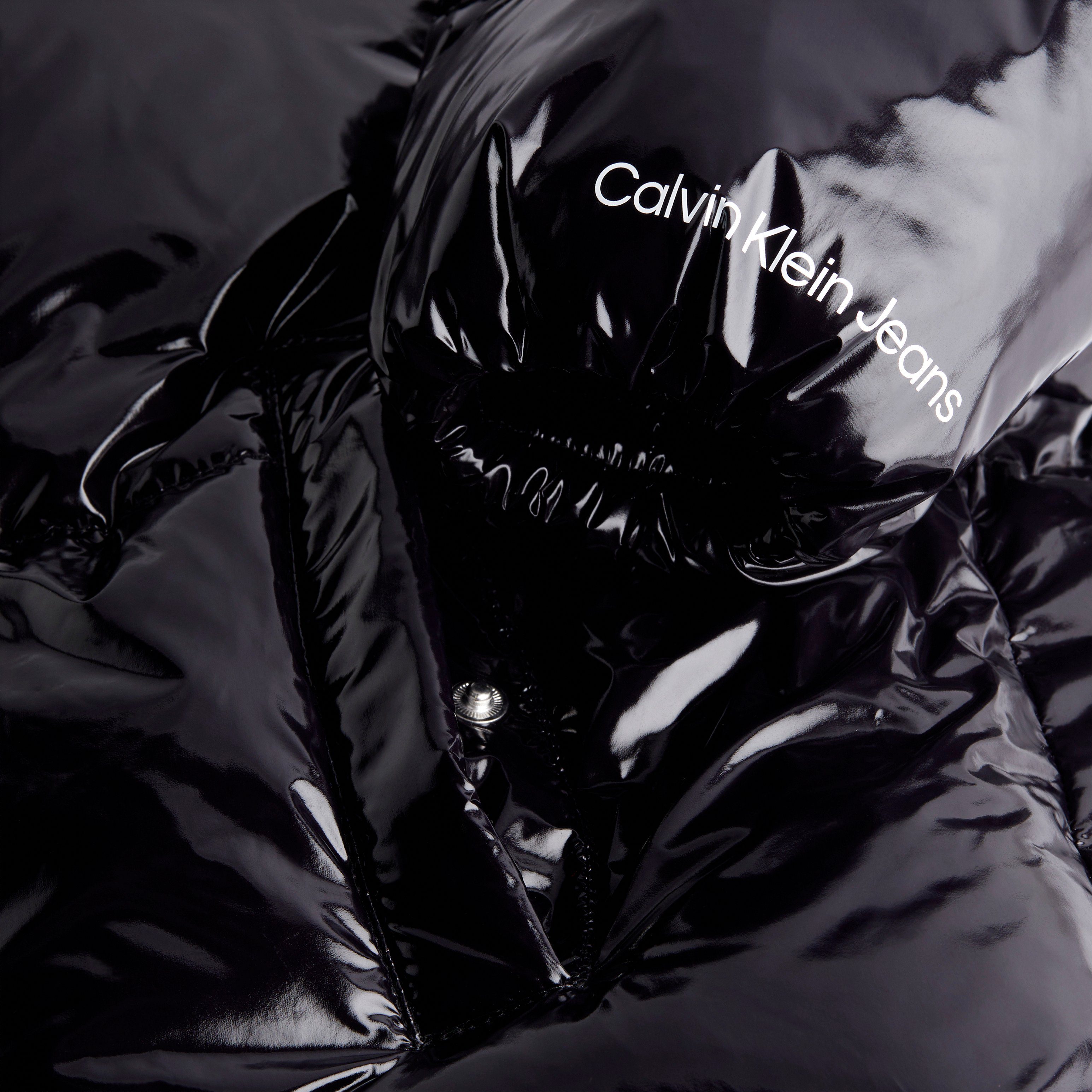Calvin Klein Gewatteerde jas CROPPED SHINY PUFFER
