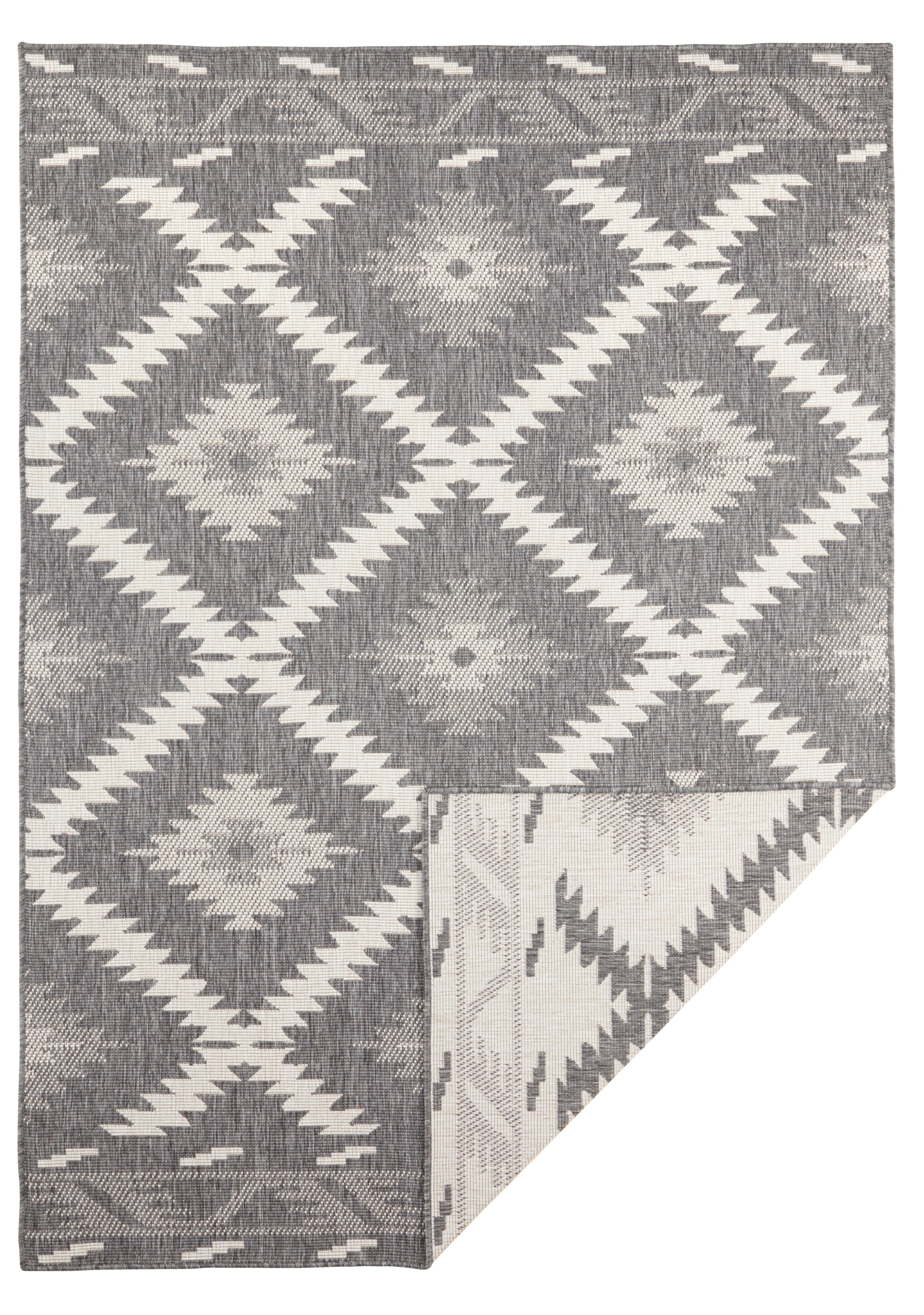 NORTHRUGS Vloerkleed Malibu omkeerbaar tapijt Binnen- en buitengebruik, weerbestendig, balkon, loper, woonkamer, waterbestendig