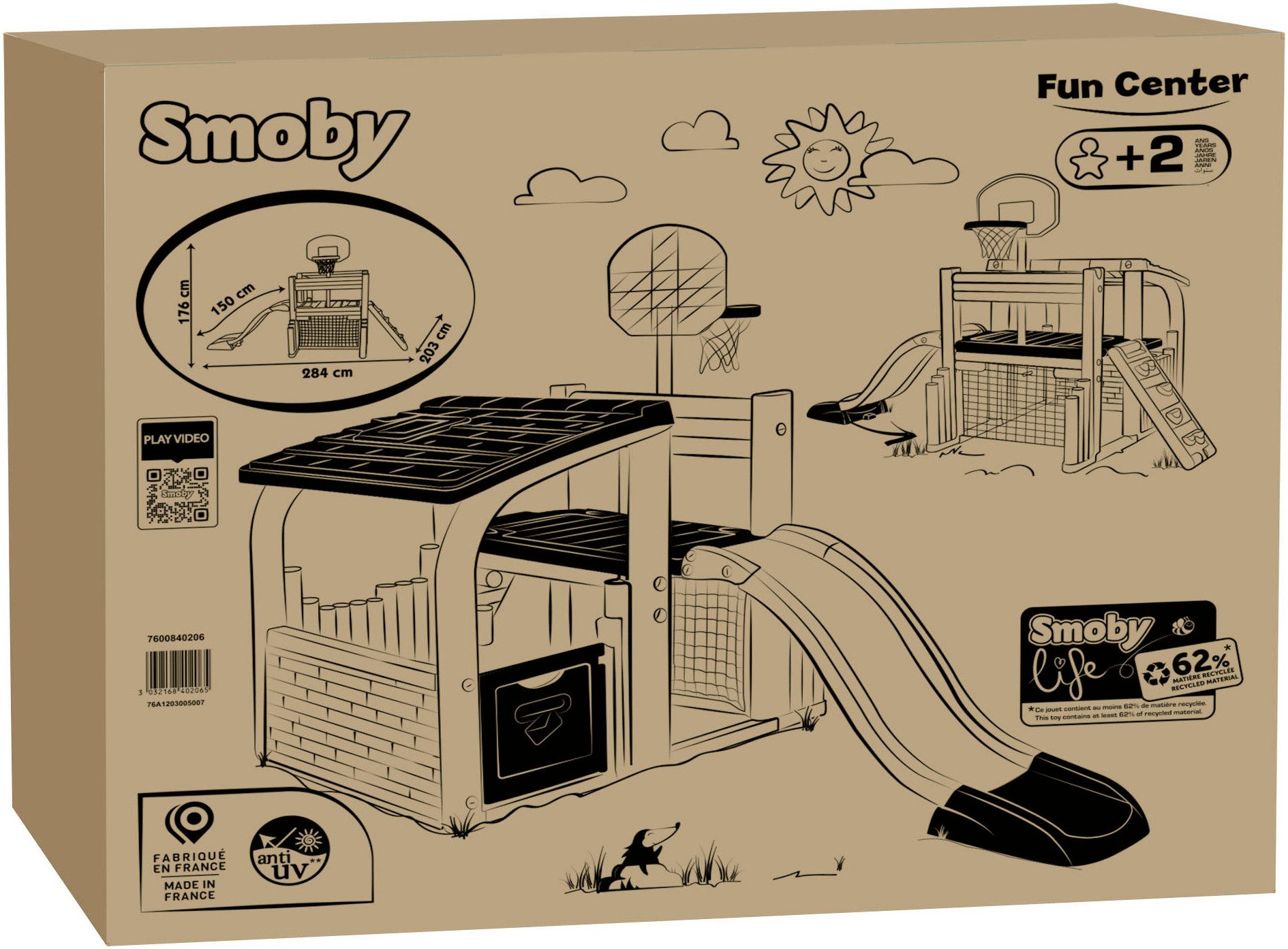Smoby Klimrek Smoby Life, Klettergerüst Fun Center