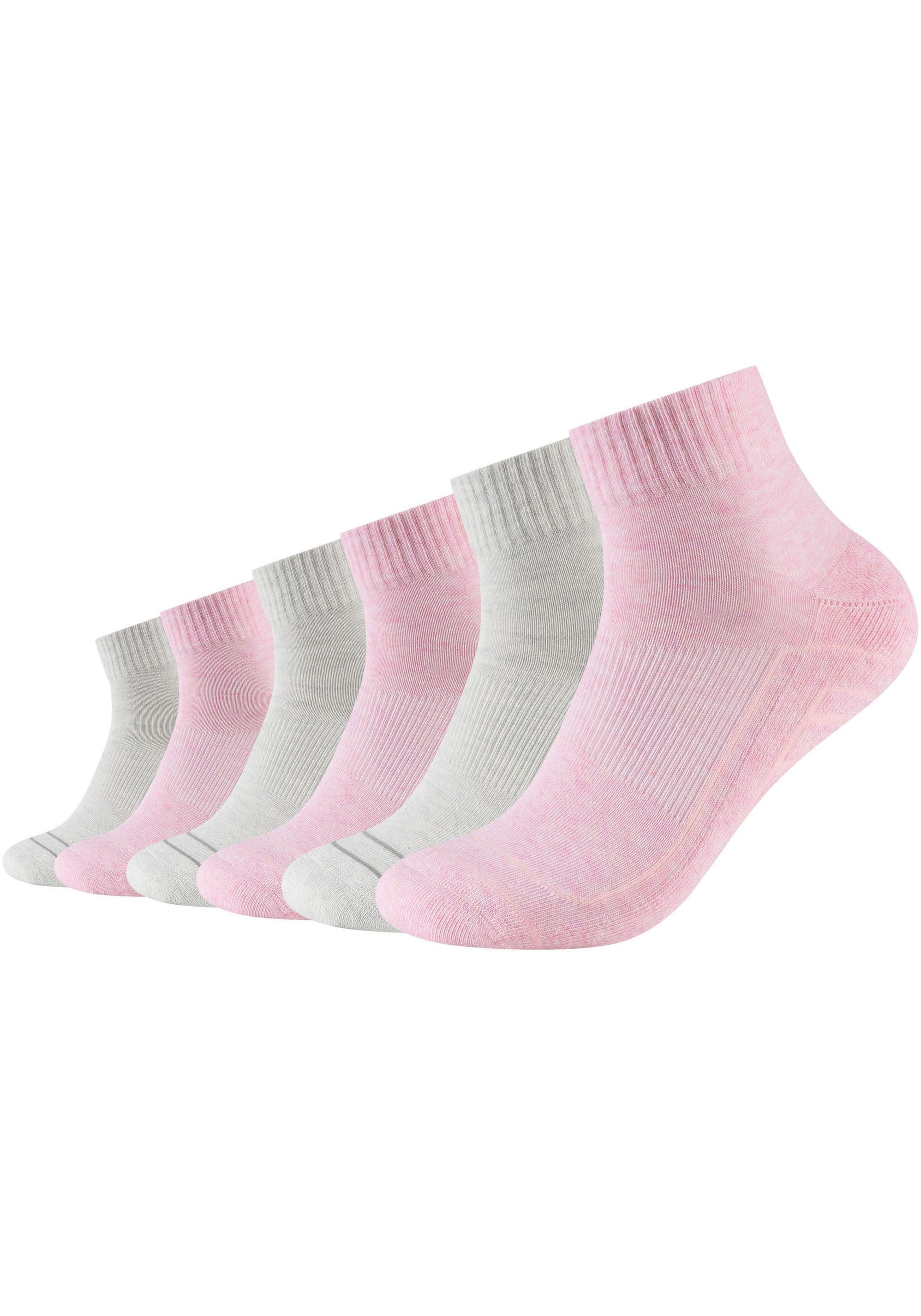 Camano Korte sokken CA-Soft met versterkt teengebied (Set van 6) unisex sportsokken maat 39 (42) roze