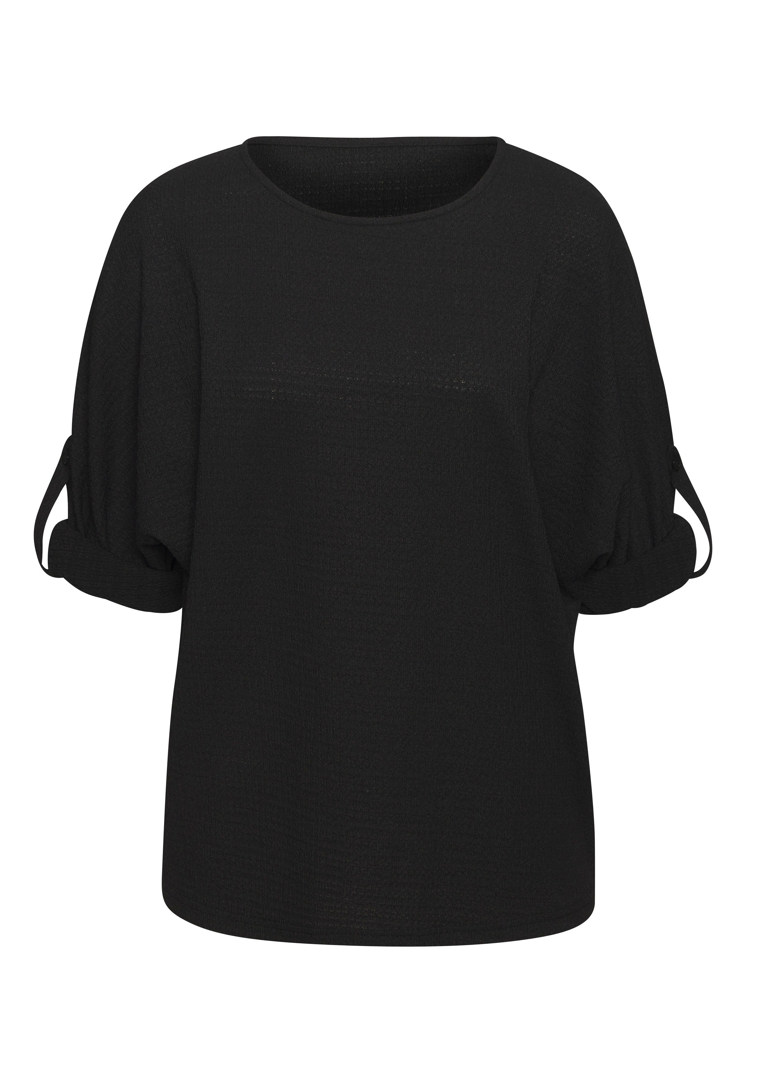 Vivance 2-in-1-shirt Om op te rollen van kreukvrije crêpe-kwaliteit