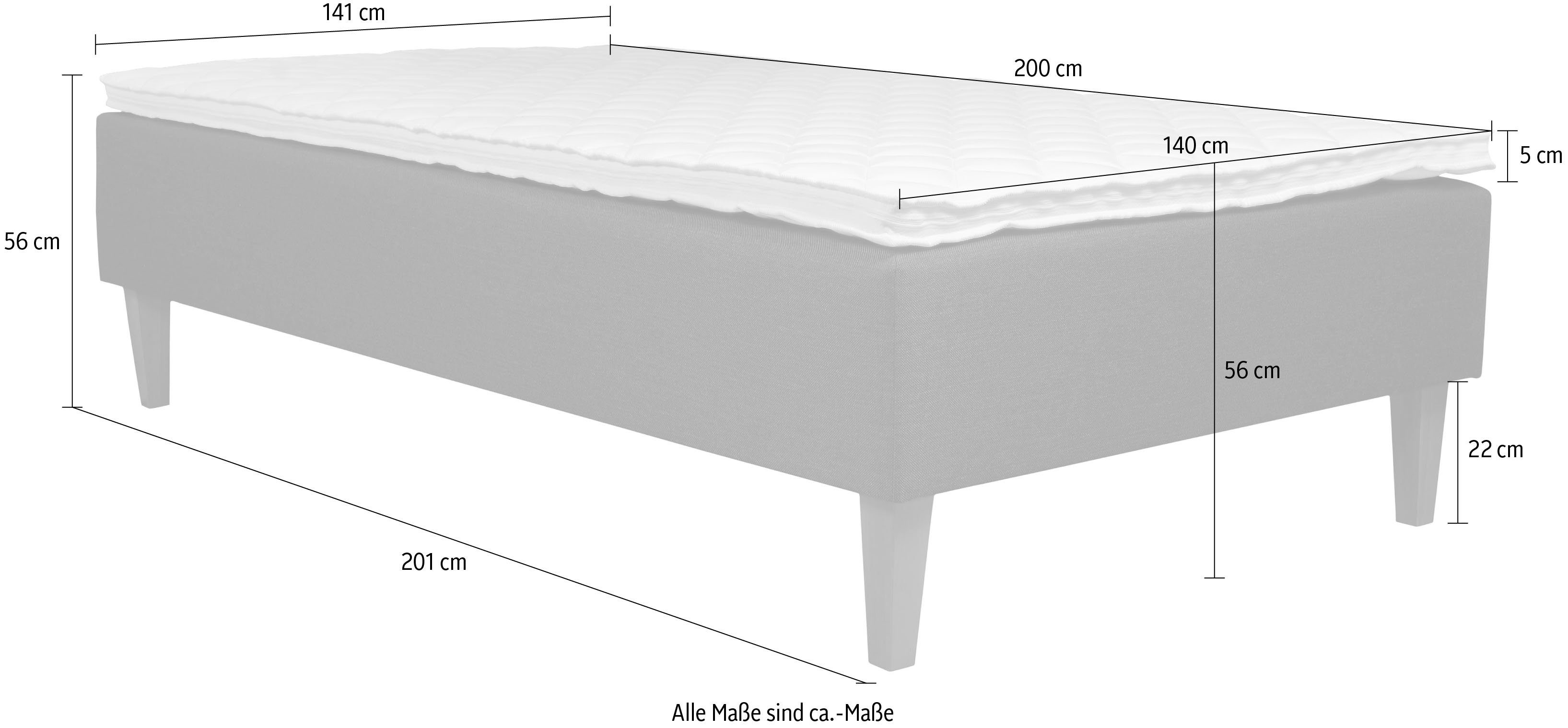 Home affaire Boxspring Osterberg met pocketbinnenveringsbox