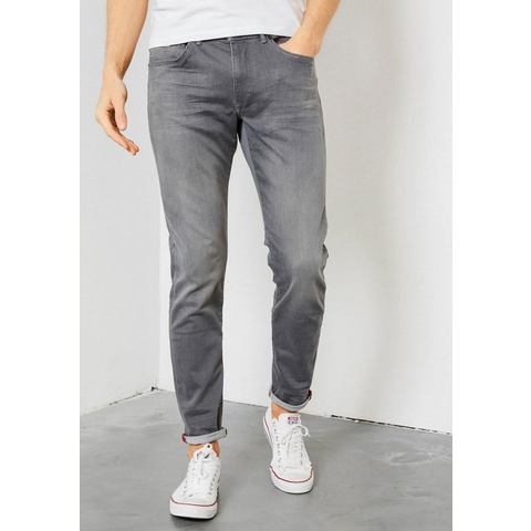 Petrol Industries slim fit jeans Seaham Classic met riem 9700 grey