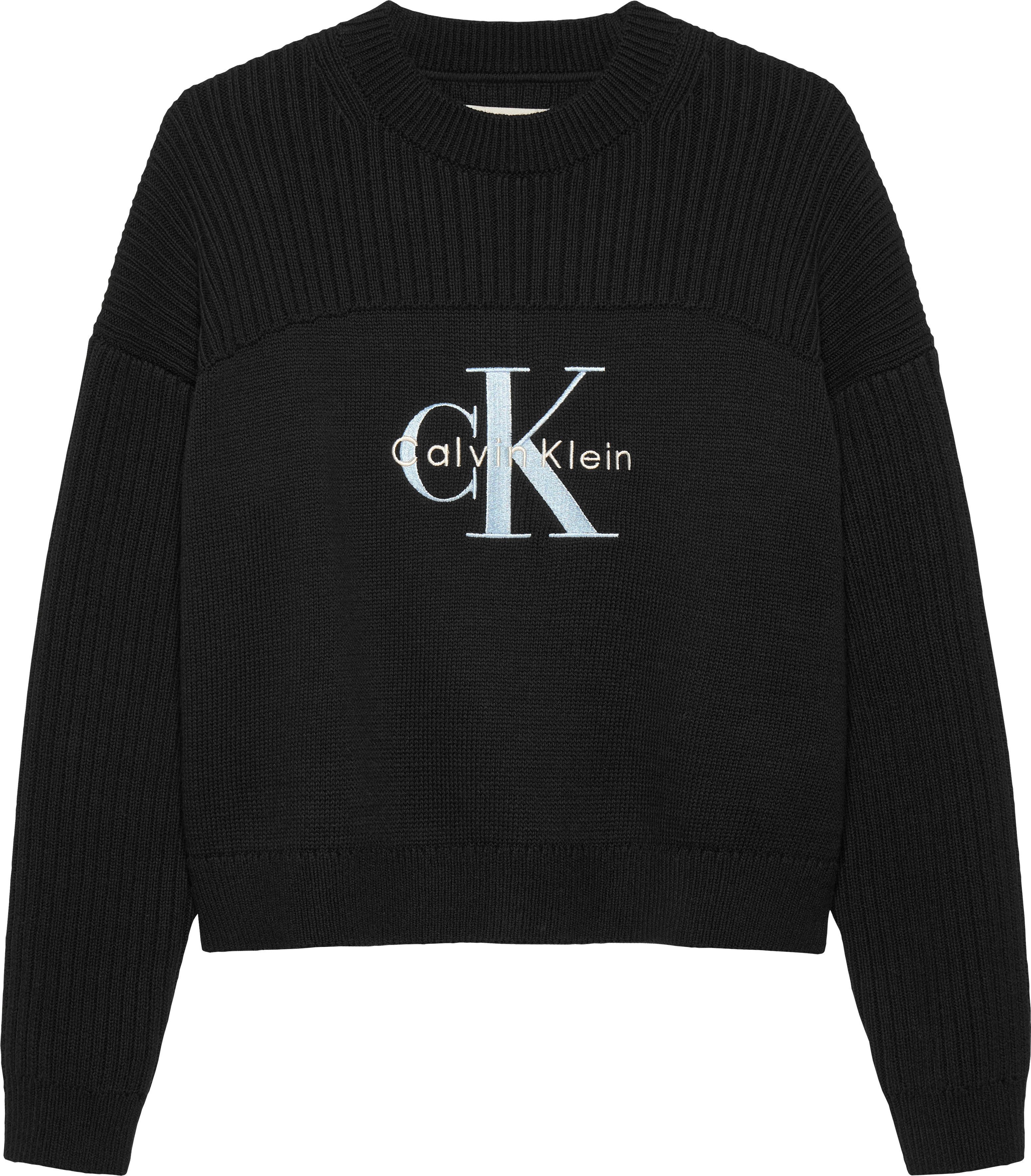Calvin Klein Gebreide trui MONOLOGO CN SWEATER