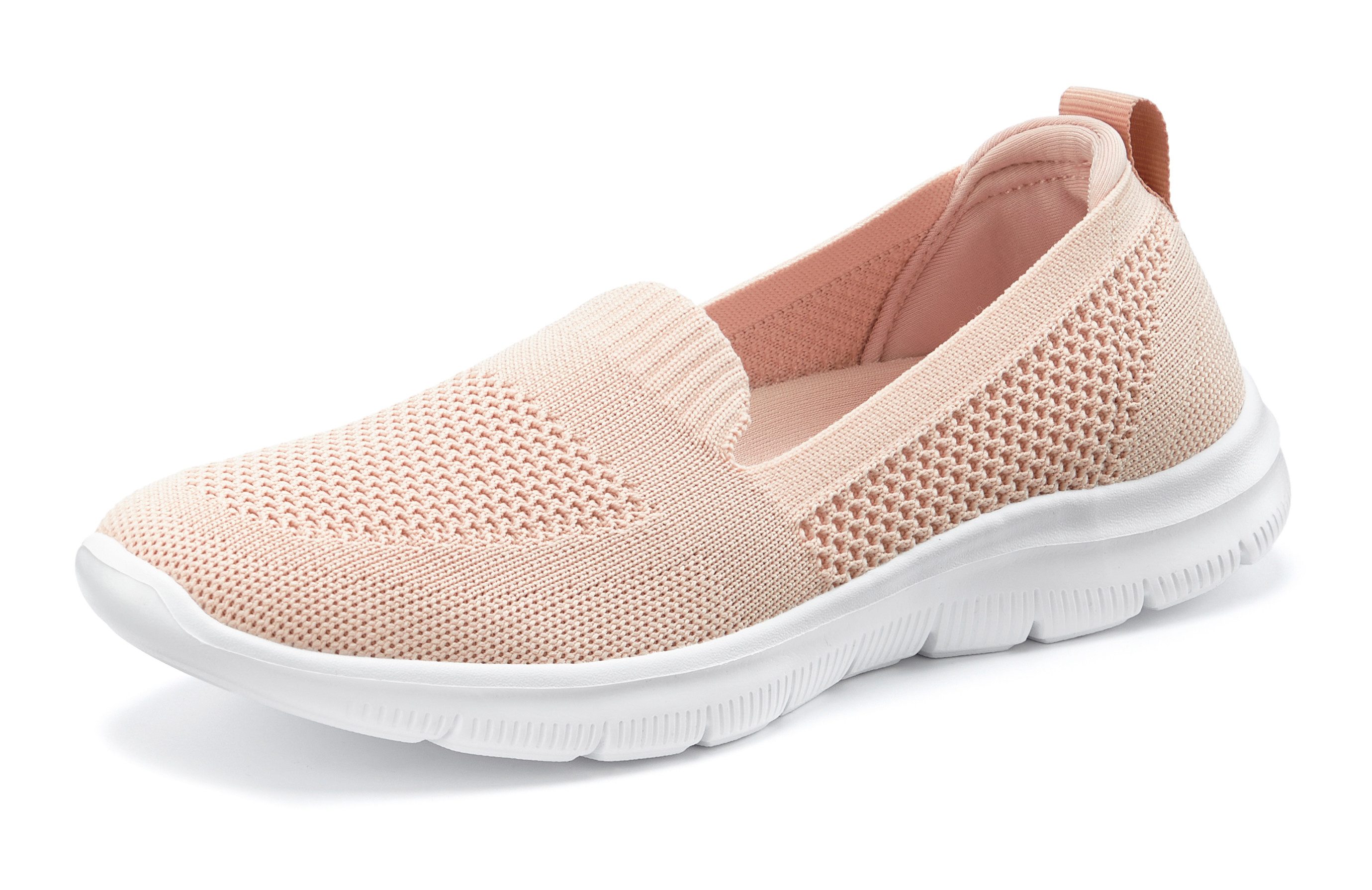 Lascana Instappers Slip-on sneaker, lage schoen, ultralichte sneaker, VEGAN