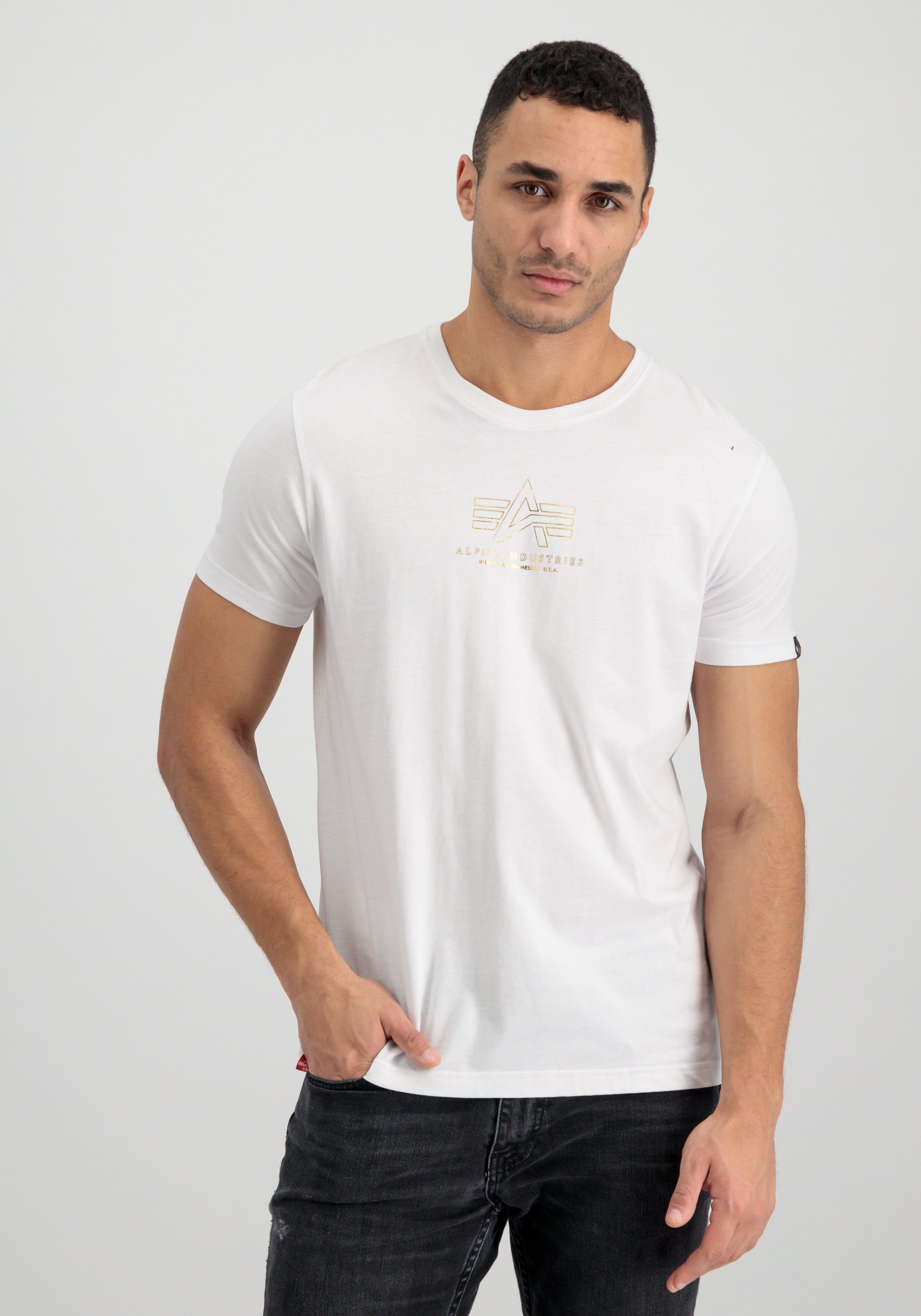 Alpha Industries T-shirt Men T-Shirts Basic T ML Foil Print