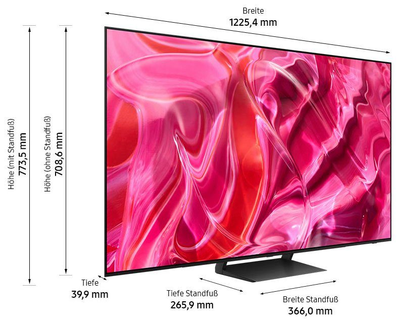 Samsung OLED-TV GQ55S90CAT, 138 cm / 55", 4K Ultra HD, Smart TV, Neural Quantum Processor 4K, LaserSlim Ontwerp, Gaming Hub
