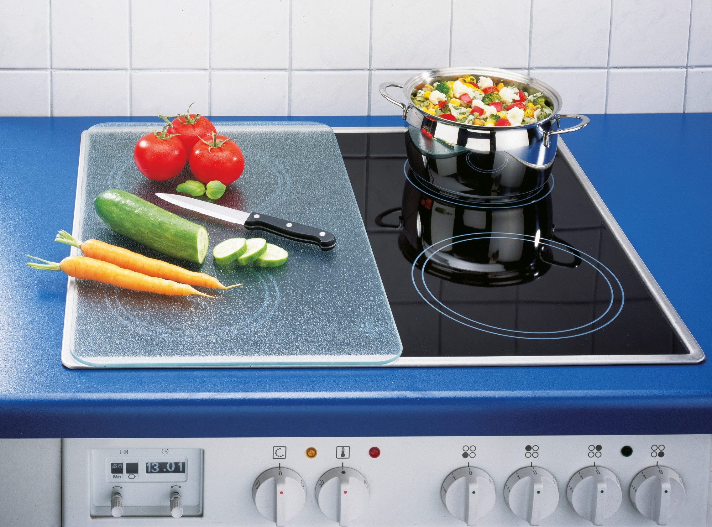WENKO Kookplaatdeksel Universeel model Transparant (set, 2-delig)