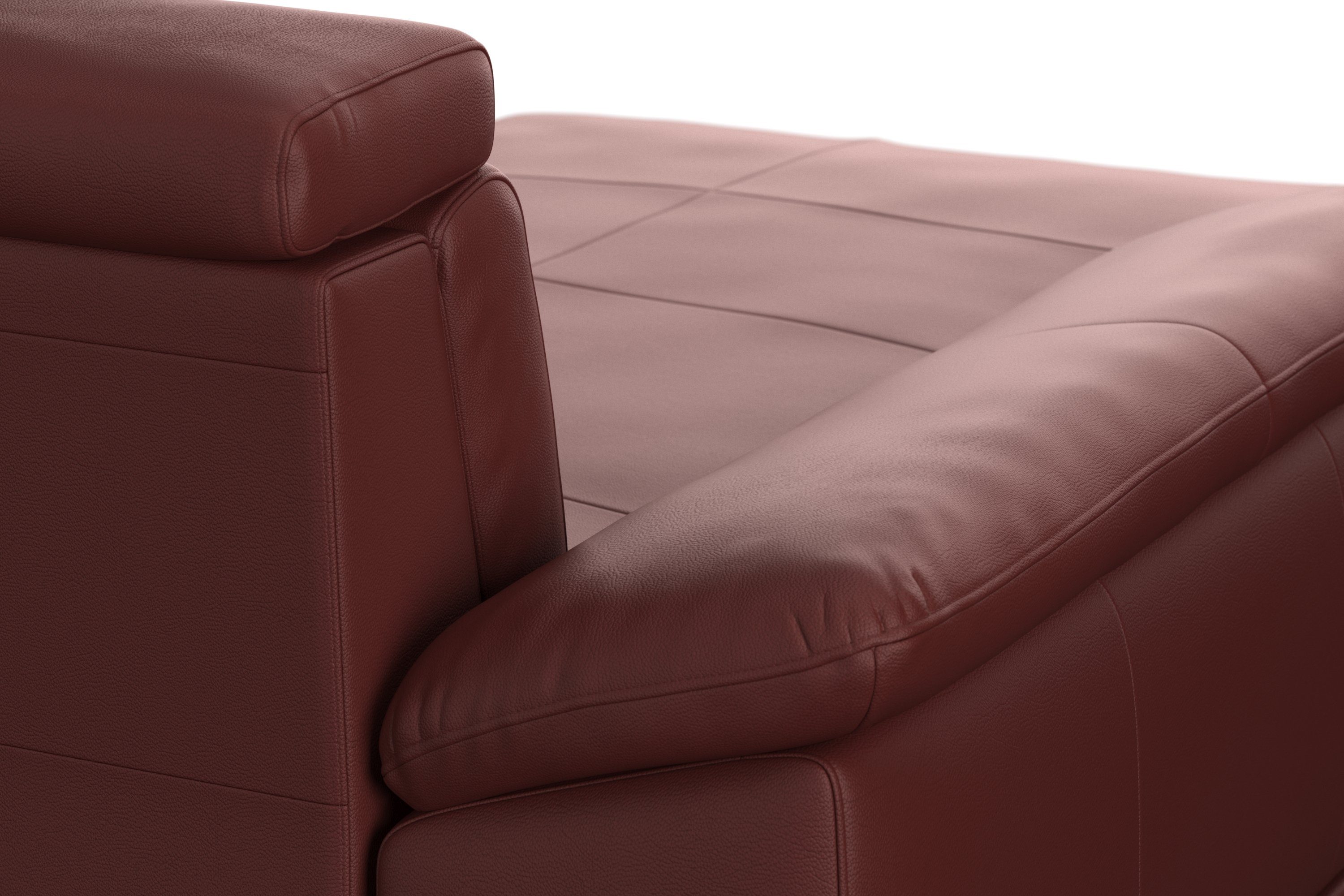 sit&more Zithoek Cabrio U-vorm, met zitdiepteverstelling, arm- en hoofdsteunverstelling