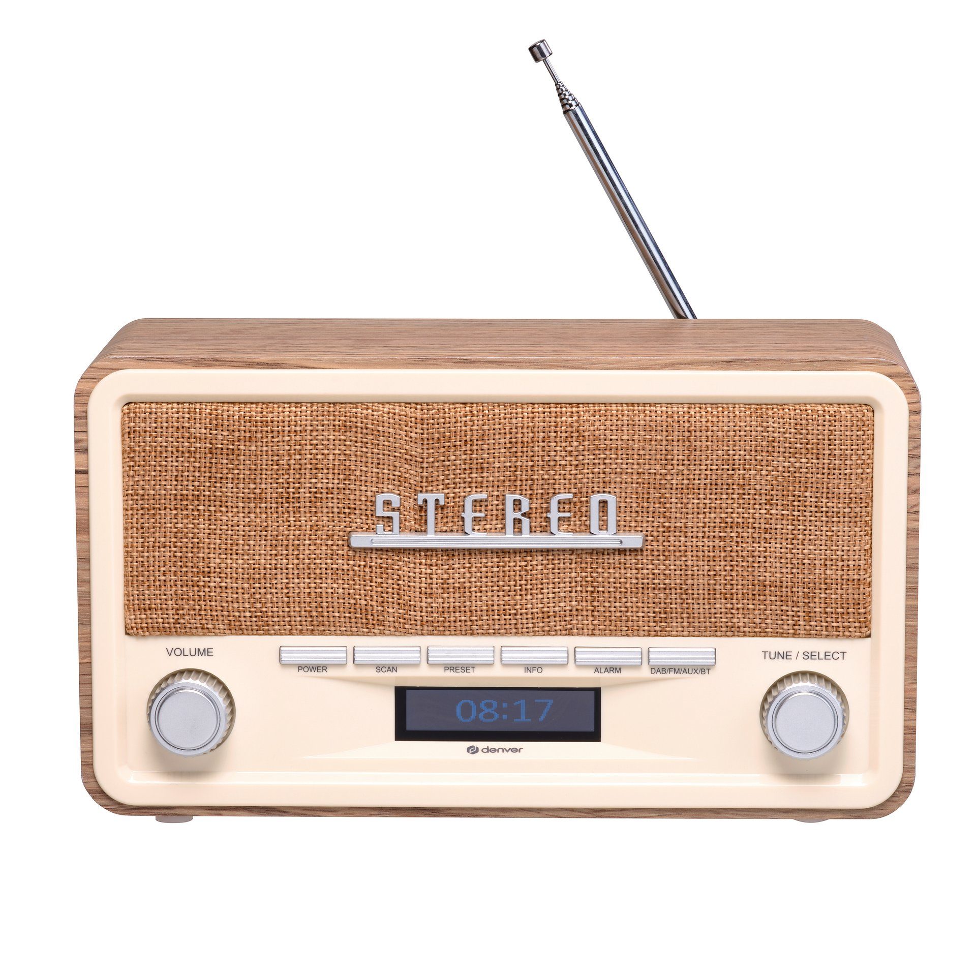 Denver Digitale radio DAB DAB-18 geïntegreerde dab+ en fm-tuner, bluetooth