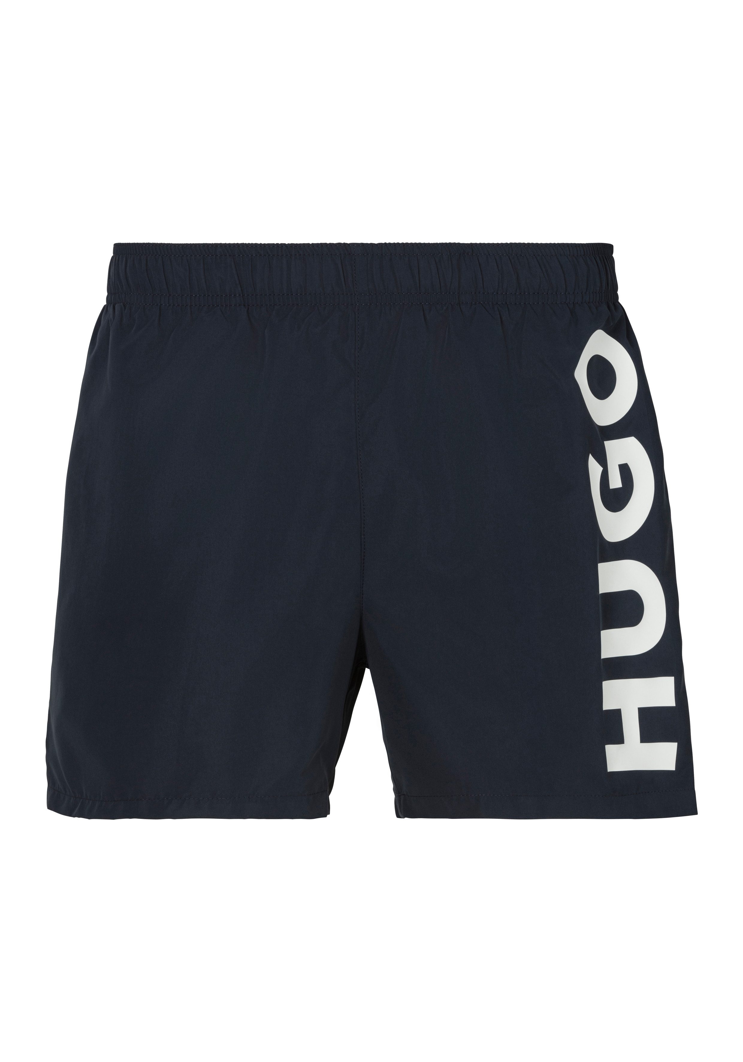HUGO underwear Zwemshort ABAS zijwaarts met grote hugo logo-print