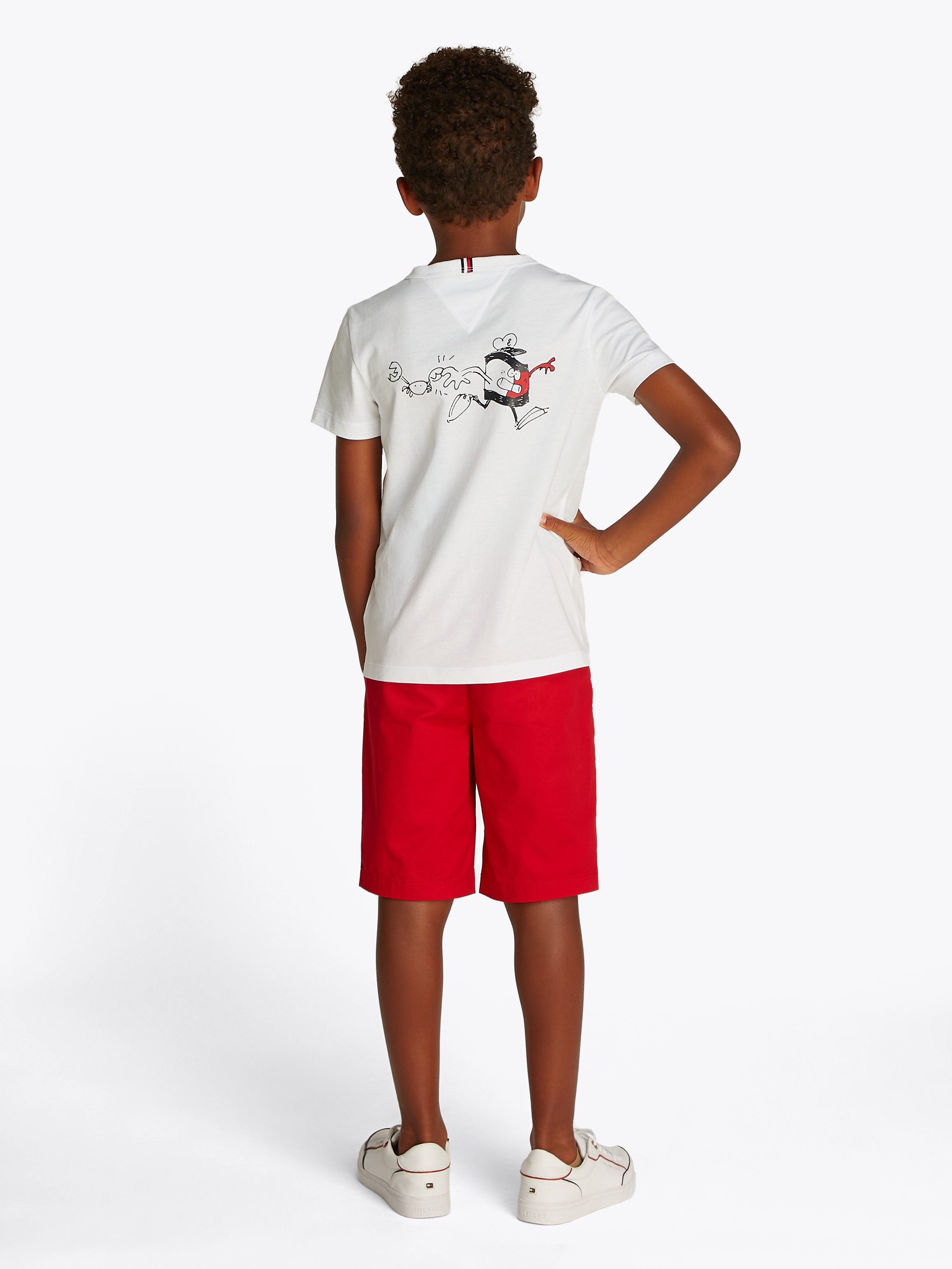 Tommy Hilfiger T-shirt FLAG FUN TEE SS met grafisch logo
